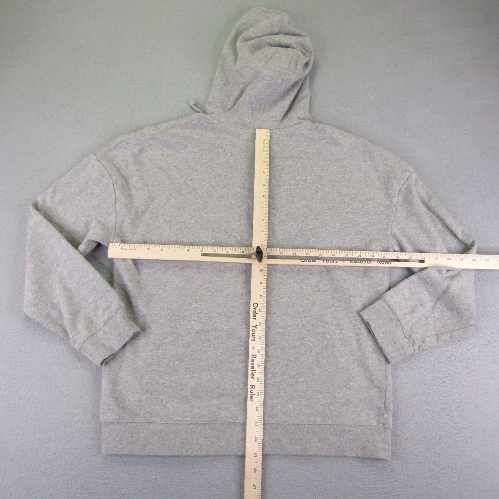 Pacsun PacSun Hoodie Women's Medium Gray Oversized Embroidered Rose Pullover Sweatshirt Womens Size M / US 6-8 / IT 42-44 - 6 Thumbnail