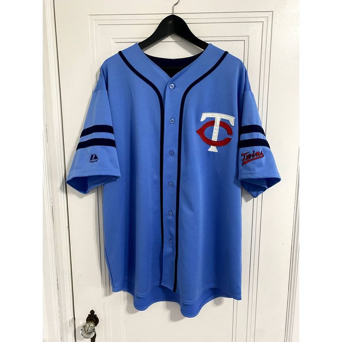 Majestic Minnesota Twins Cooperstown Collection Powder Blue Jersey