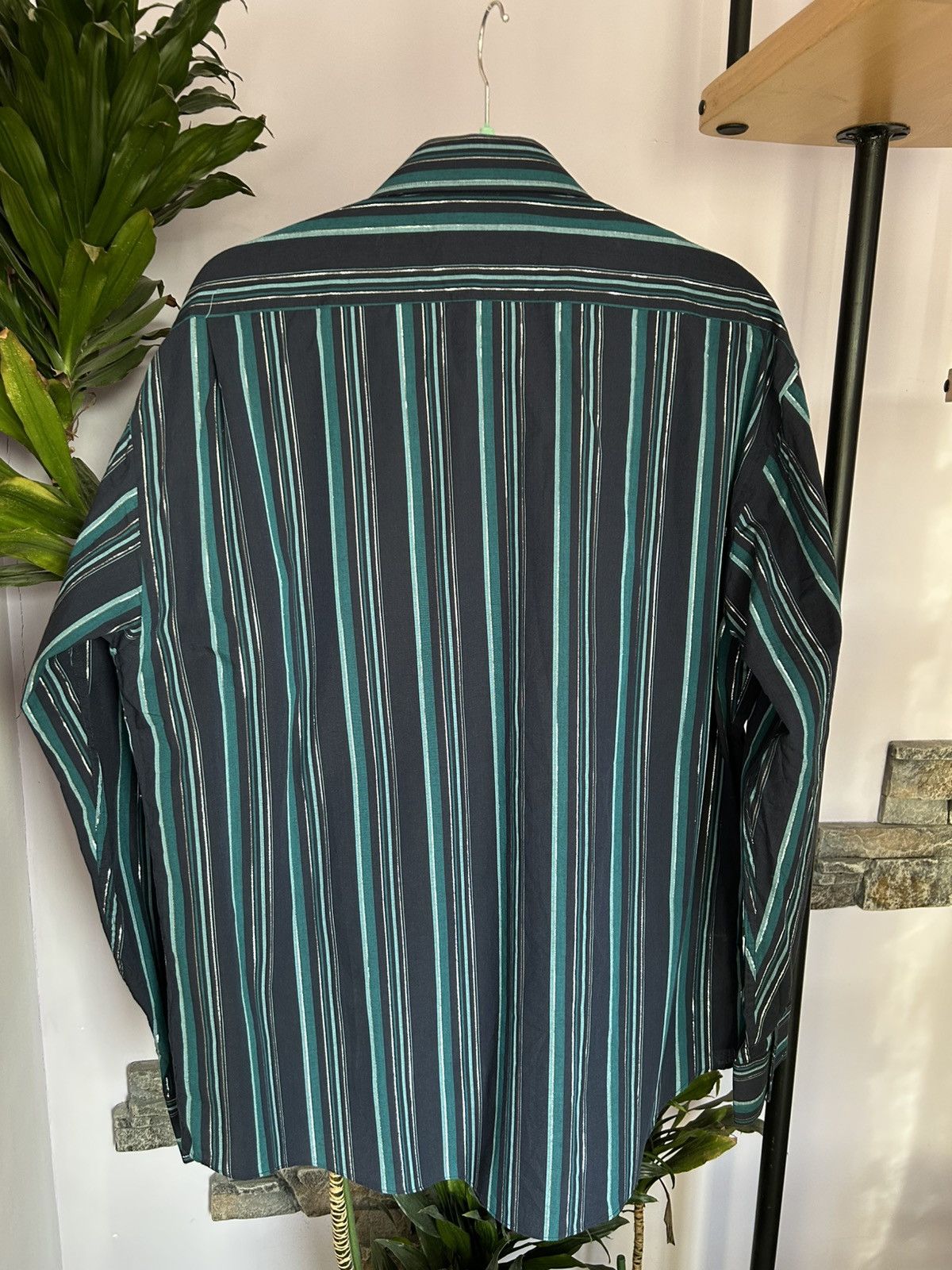 Saint Laurent Paris Vintage Yves Saint Laurent Striped Shirt Size US L / EU 52-54 / 3 - 11 Thumbnail