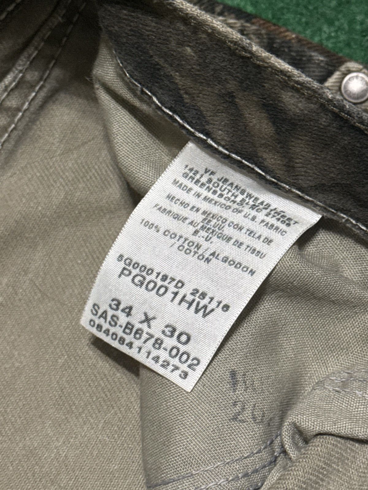 Wrangler Vintage Wrangler Realtree 34x30 Camo Baggy Hip Hop Pants Size US 34 / EU 50 - 4 Thumbnail