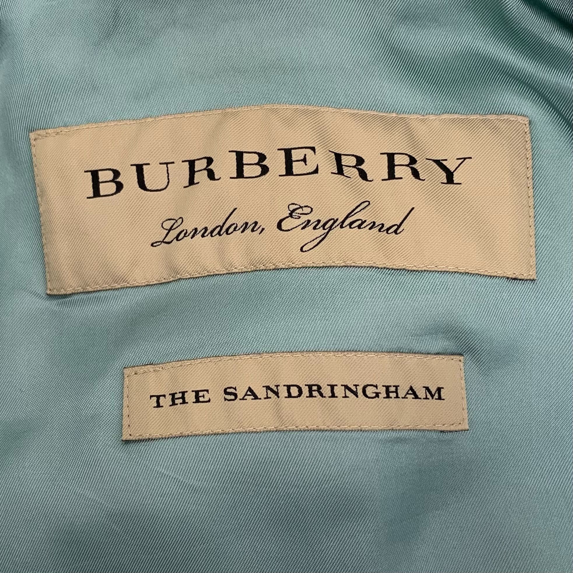 Burberry Burberry Green Cashmere Belted Coat (Size 38) Size XS / US 0-2 / IT 36-38 - 2 Thumbnail