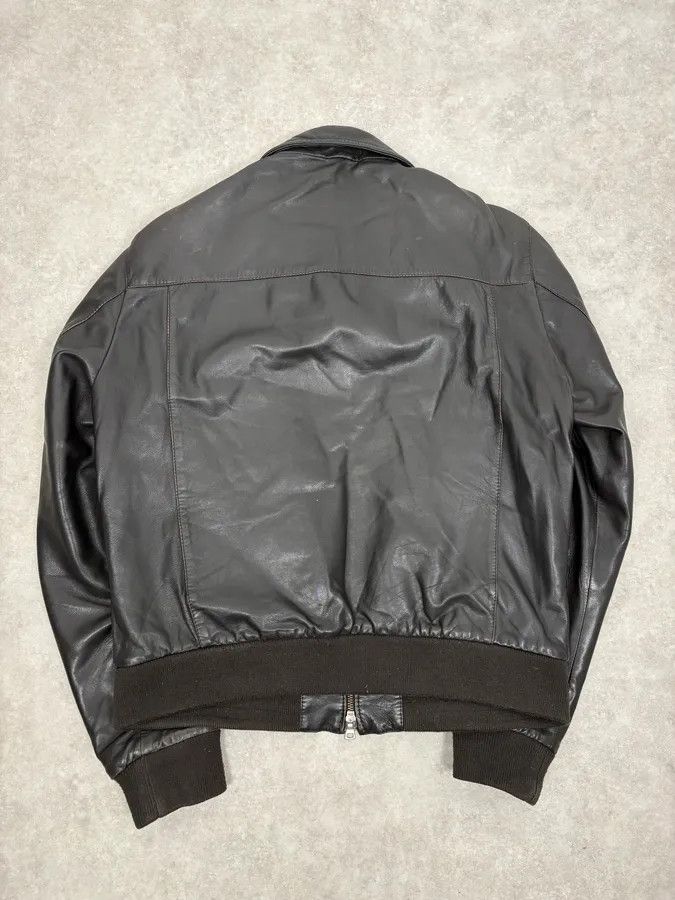 Vintage 2000s Massimo Rebecchi Black Classy Leather Jacket Size US M / EU 48-50 / 2 - 6 Thumbnail