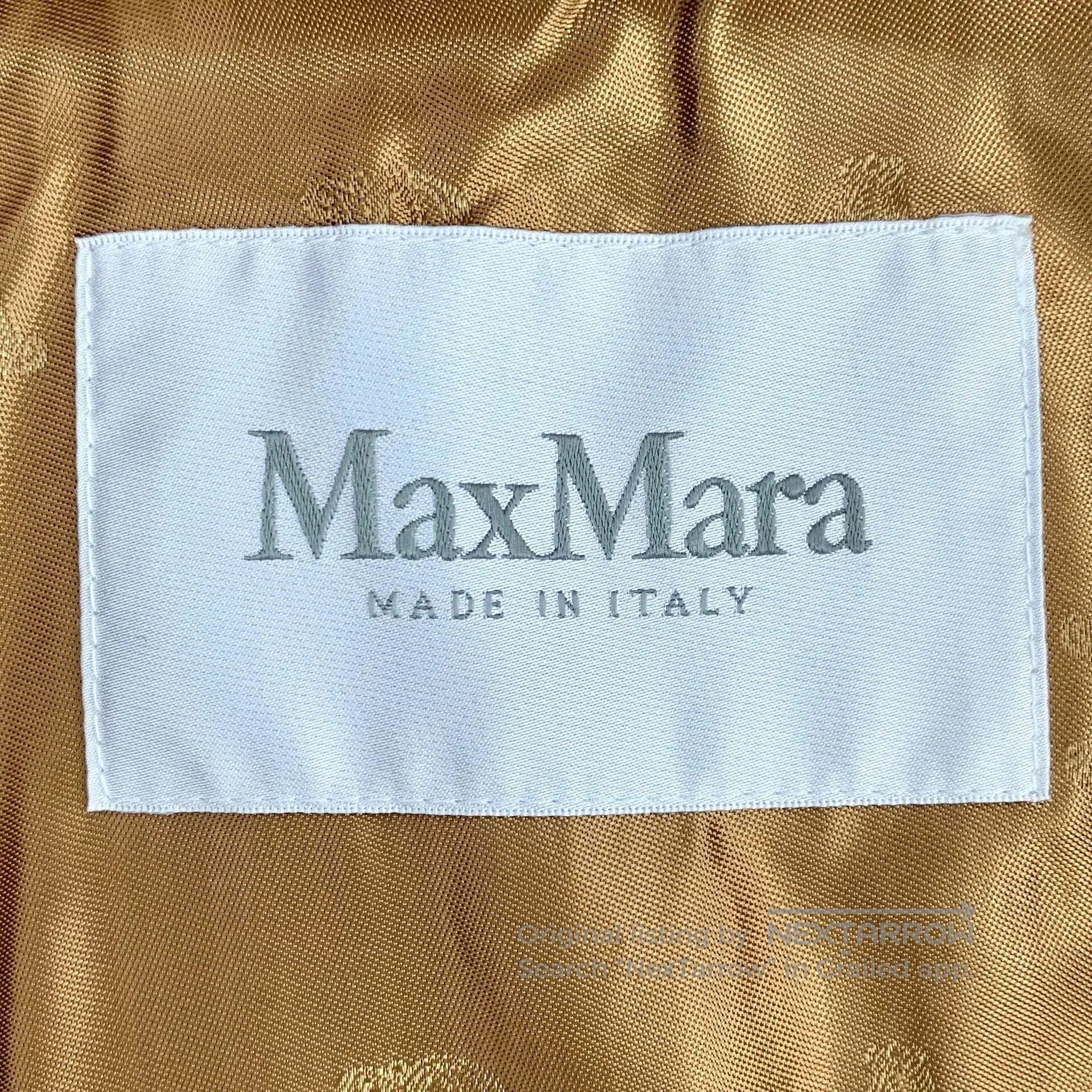 Max Mara Maxmara Teddy Series Brown Sleeveless Coat. Size S / US 4 / IT 40 - 5 Thumbnail