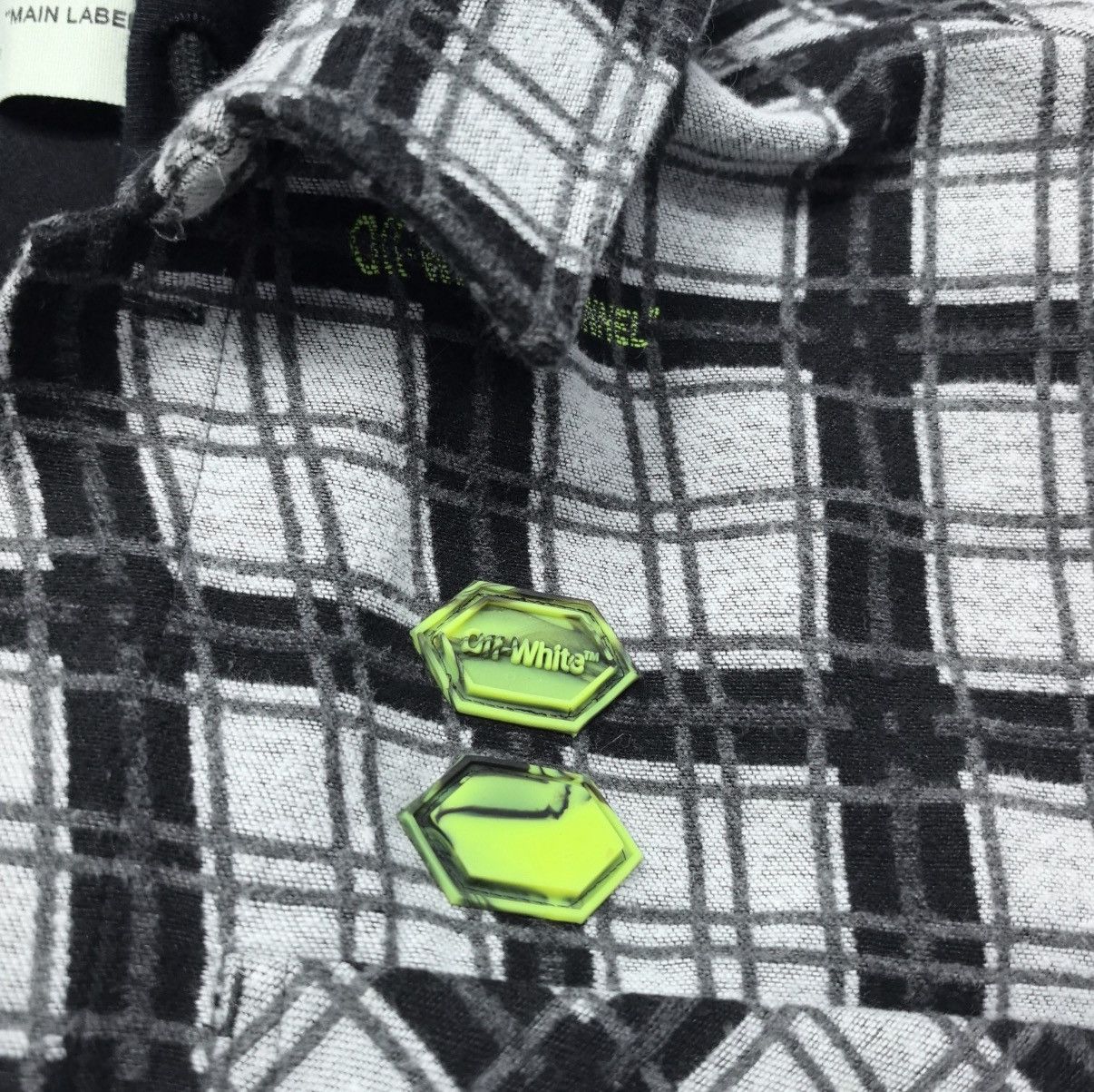 Off-White Off-White Plaid Check Pattern Layered Shirt Jacket Size US S / EU 44-46 / 1 - 4 Thumbnail