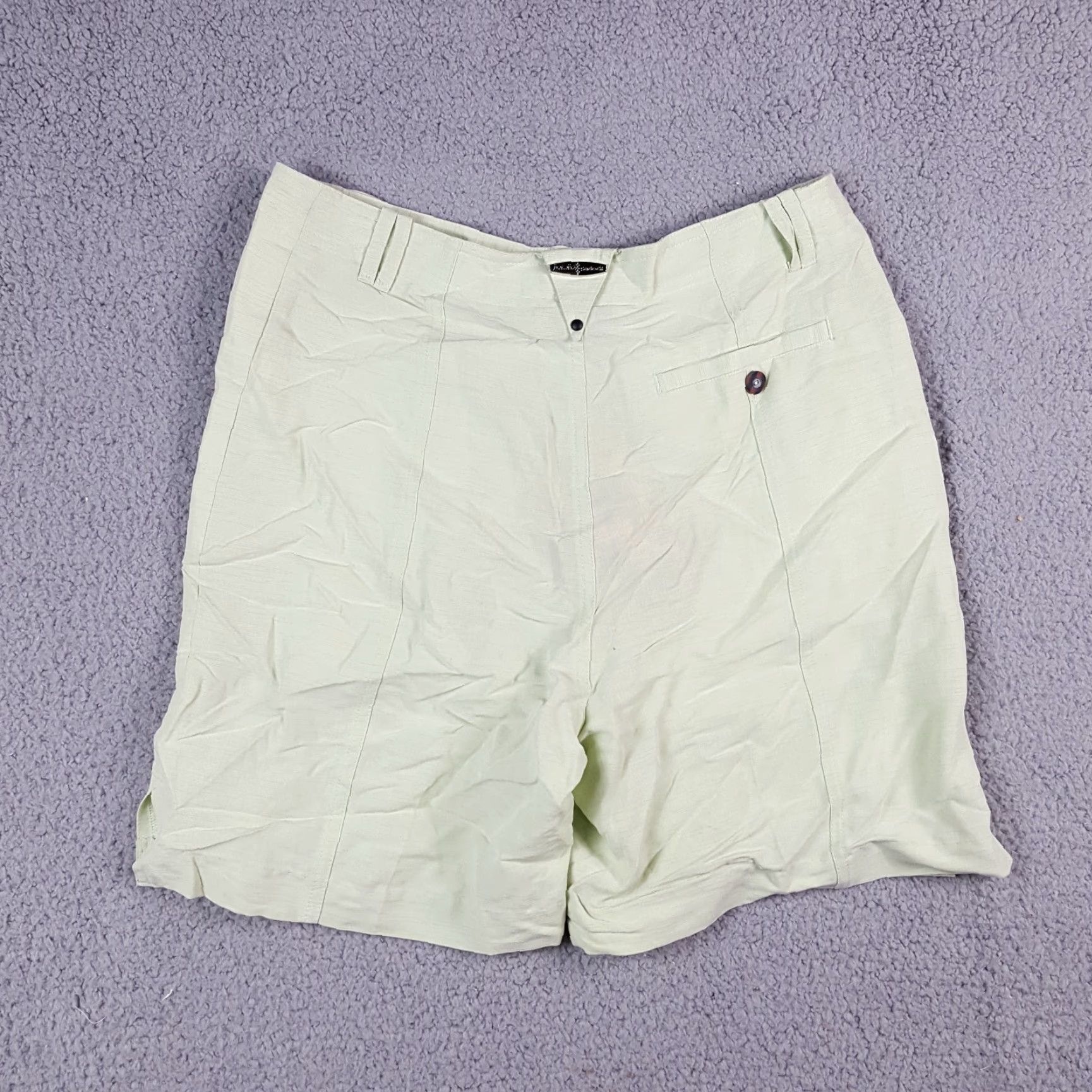 Vintage VINTAGE Jamie Sadock Women's Chino Shorts Size 10 Green Casual Retro 90s 00s Y2K Golf Shorts Size 32" / US 10 / IT 46 - 3 Thumbnail