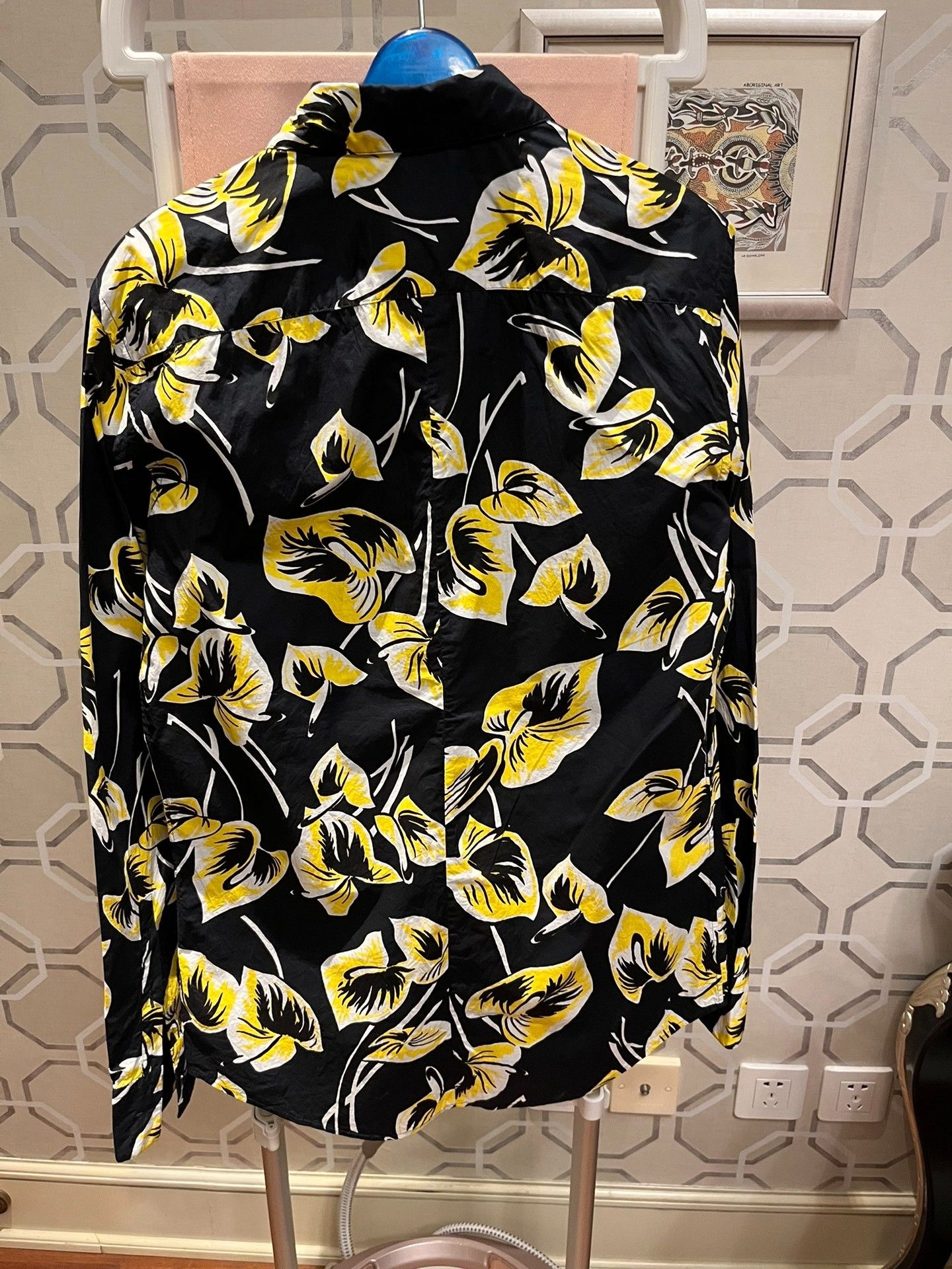 Marni Marni Bright Yellow Floral Print Shirt Size US M / EU 48-50 / 2 - 7 Thumbnail