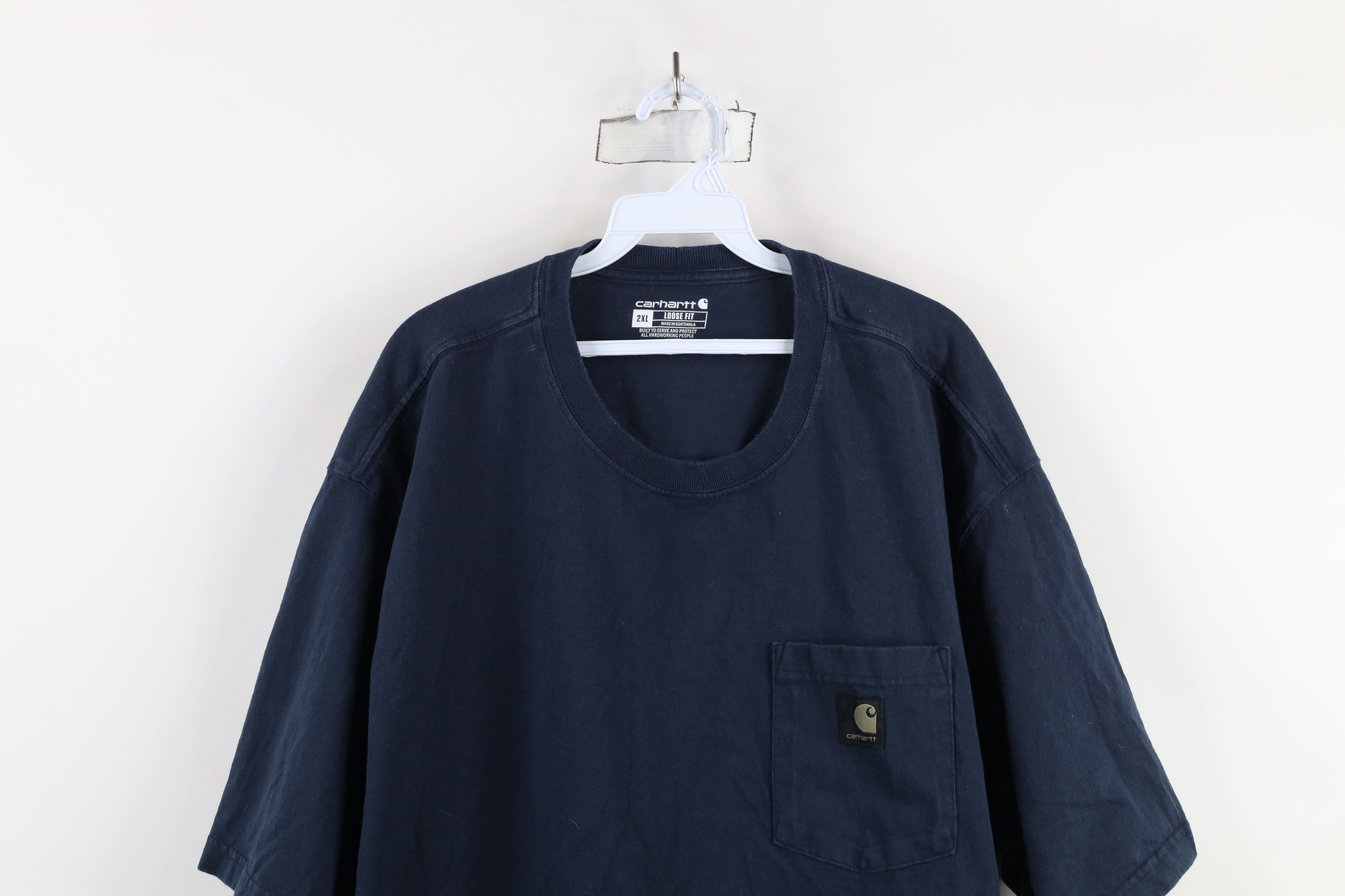 Carhartt × Vintage Vintage Y2K Carhartt Spell Big Logo Camouflage T-Shirt Blue Size US XXL / EU 58 / 5 - 2 Thumbnail
