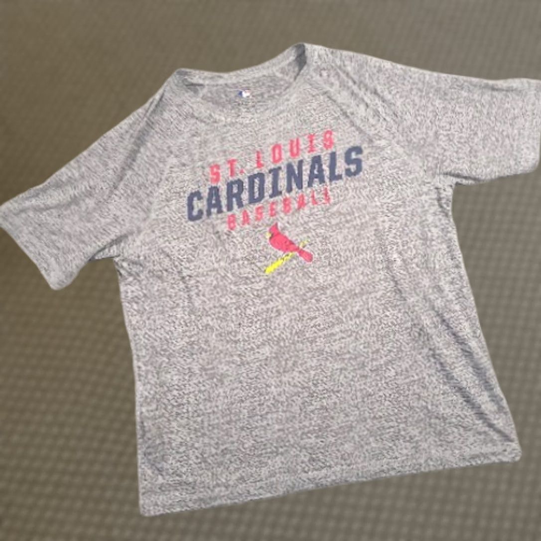 MLB VINTAGE St. Louis Cardinals MLB Genuine Merchandise T-Shirt Mens Large Gray Spellout Tee Size US L / EU 52-54 / 3 - 1 Thumbnail