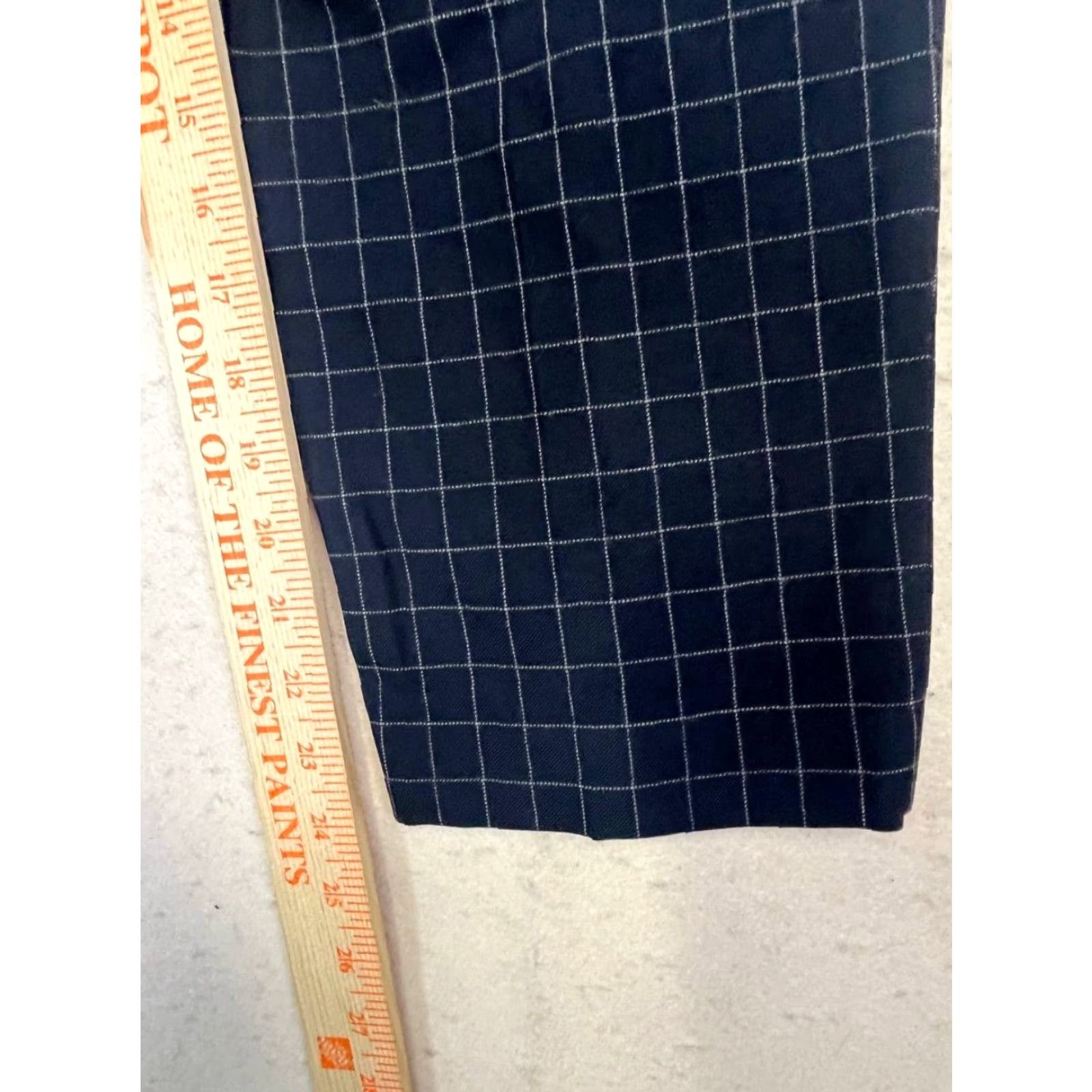 Vintage Babaton Womens Black Plaid Pull On Stretch Pants Size 12 Size 34" / US 12 / IT 48 - 3 Thumbnail
