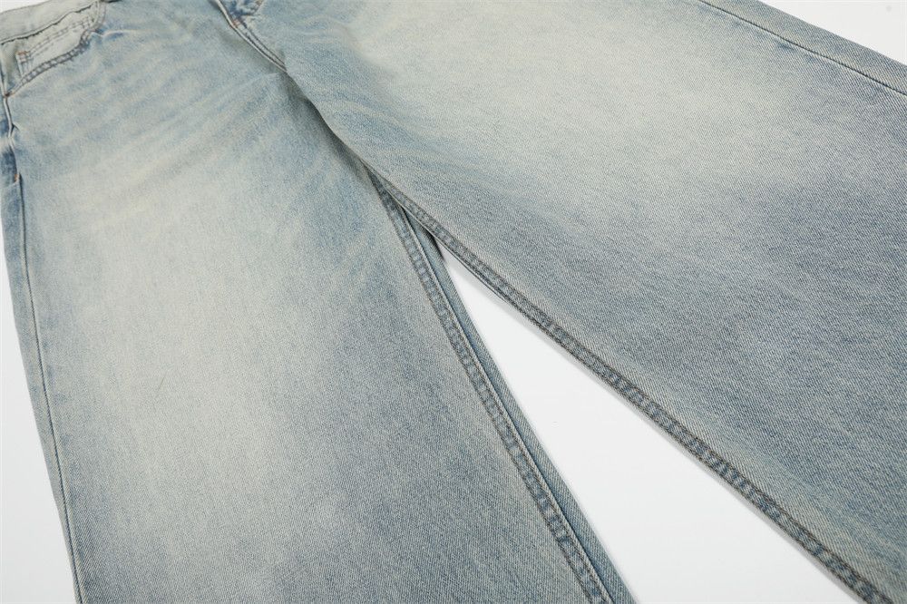 Japanese Brand × Jean Washed gradient men's loose punk vintage distressed jeans Size US 32 / EU 48 - 6 Thumbnail