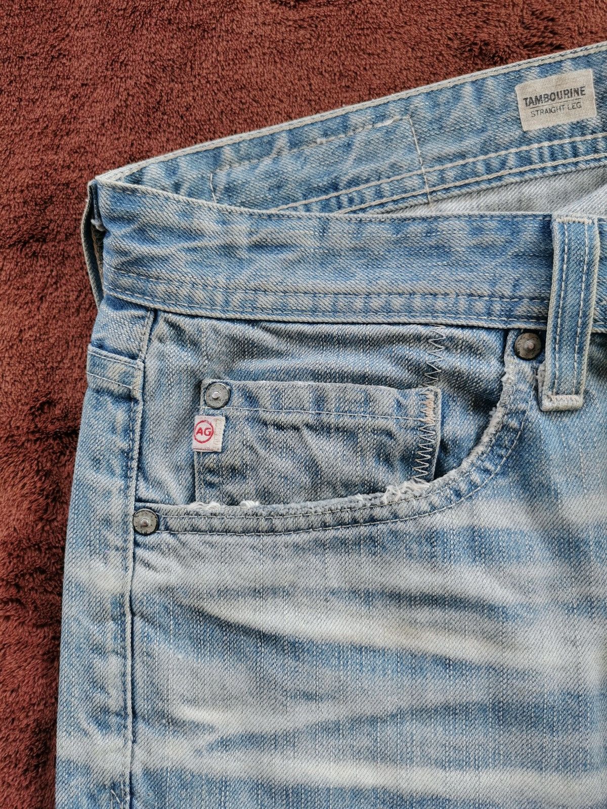 AG Adriano Goldschmied Adriano Goldschmied Tambourine Straight Leg Jeans Size US 32 / EU 48 - 5 Thumbnail