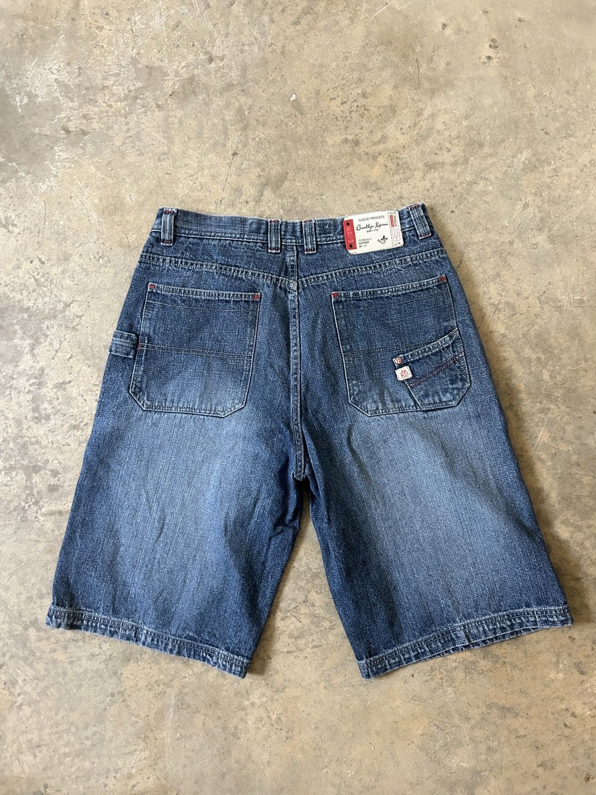 Vintage Vintage Brooklyn Kangaroo Denim Jorts Y2K Baggy Carpenter Size US 36 / EU 52 - 3 Thumbnail