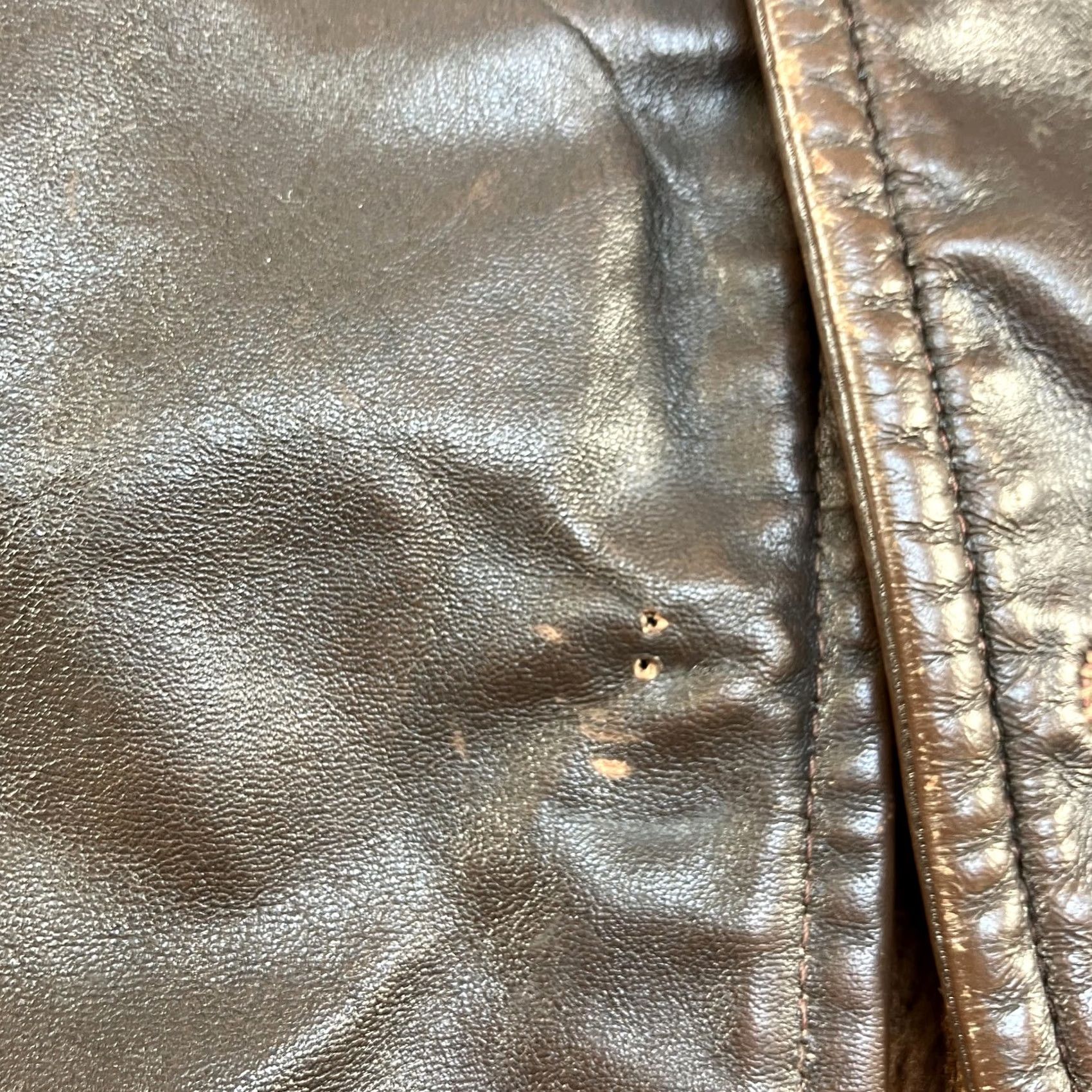 Vintage VINTAGE Cooper Leather Coat Mens 42 Brown Faux Fur Lined Car 70s Old Money Size US XS / EU 42 / 0 - 4 Thumbnail