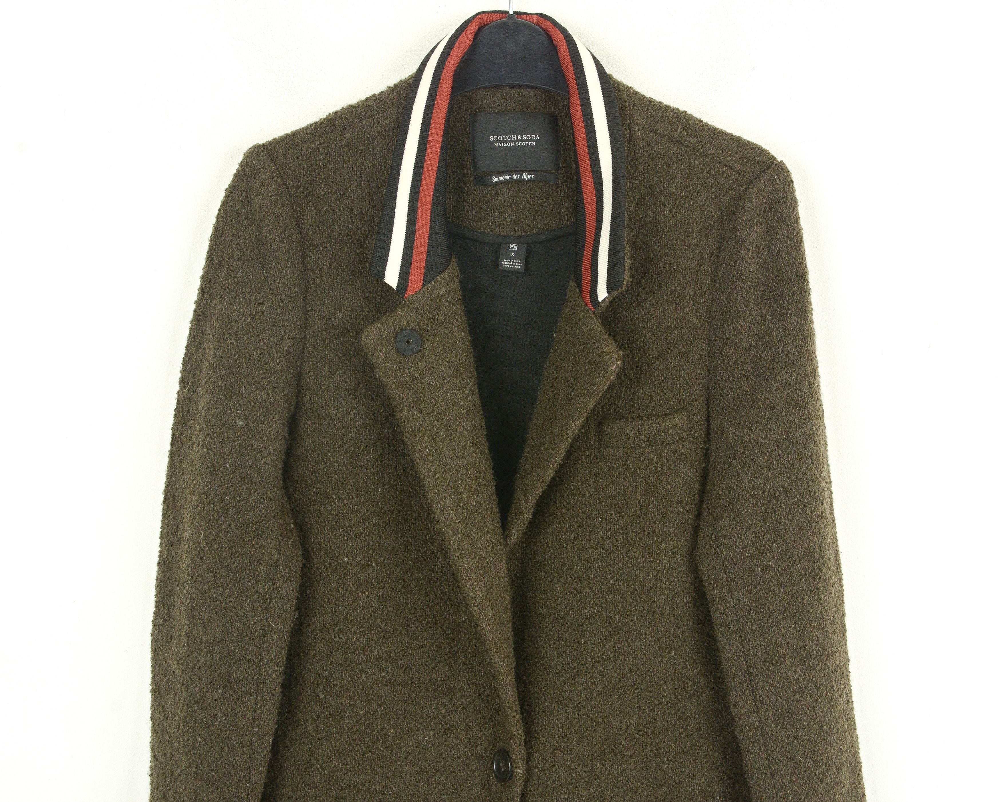 Scotch & Soda Souvenir des Alpes Womens S Wool Over Coat Jacket Size S / US 4 / IT 40 - 2 Thumbnail