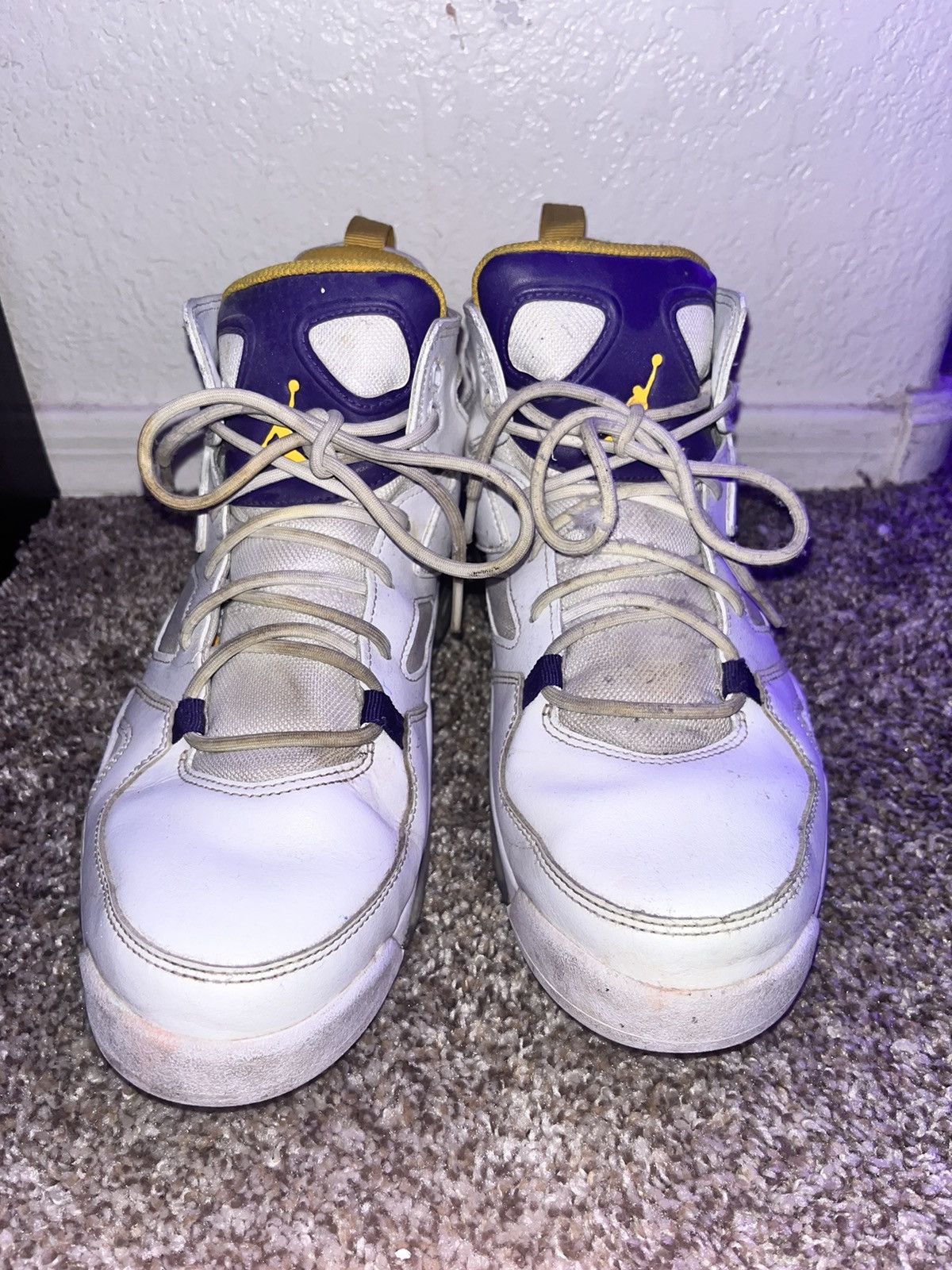 Jordan Brand Jordan Flight Club 91 Lakers Size US 9 / EU 42 - 5 Thumbnail