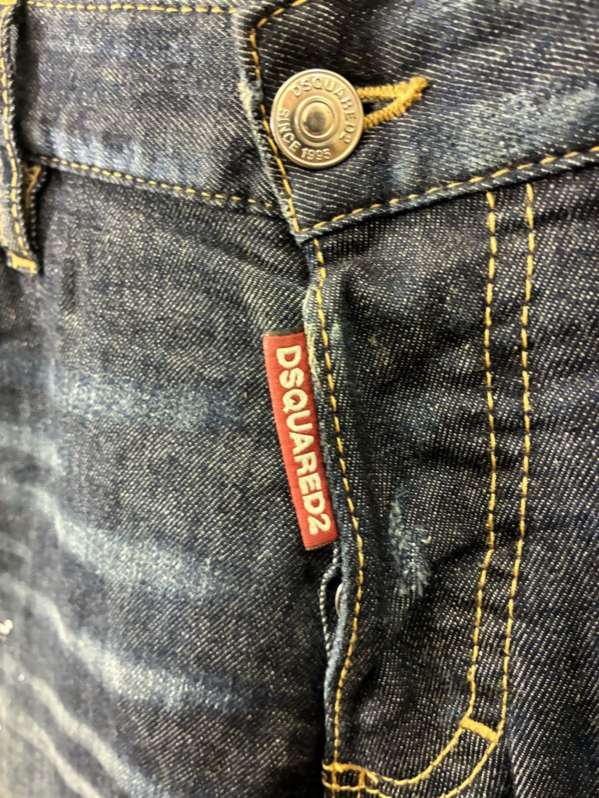 Dsquared2 DSquared Painted Jeans Size US 33 - 2 Thumbnail