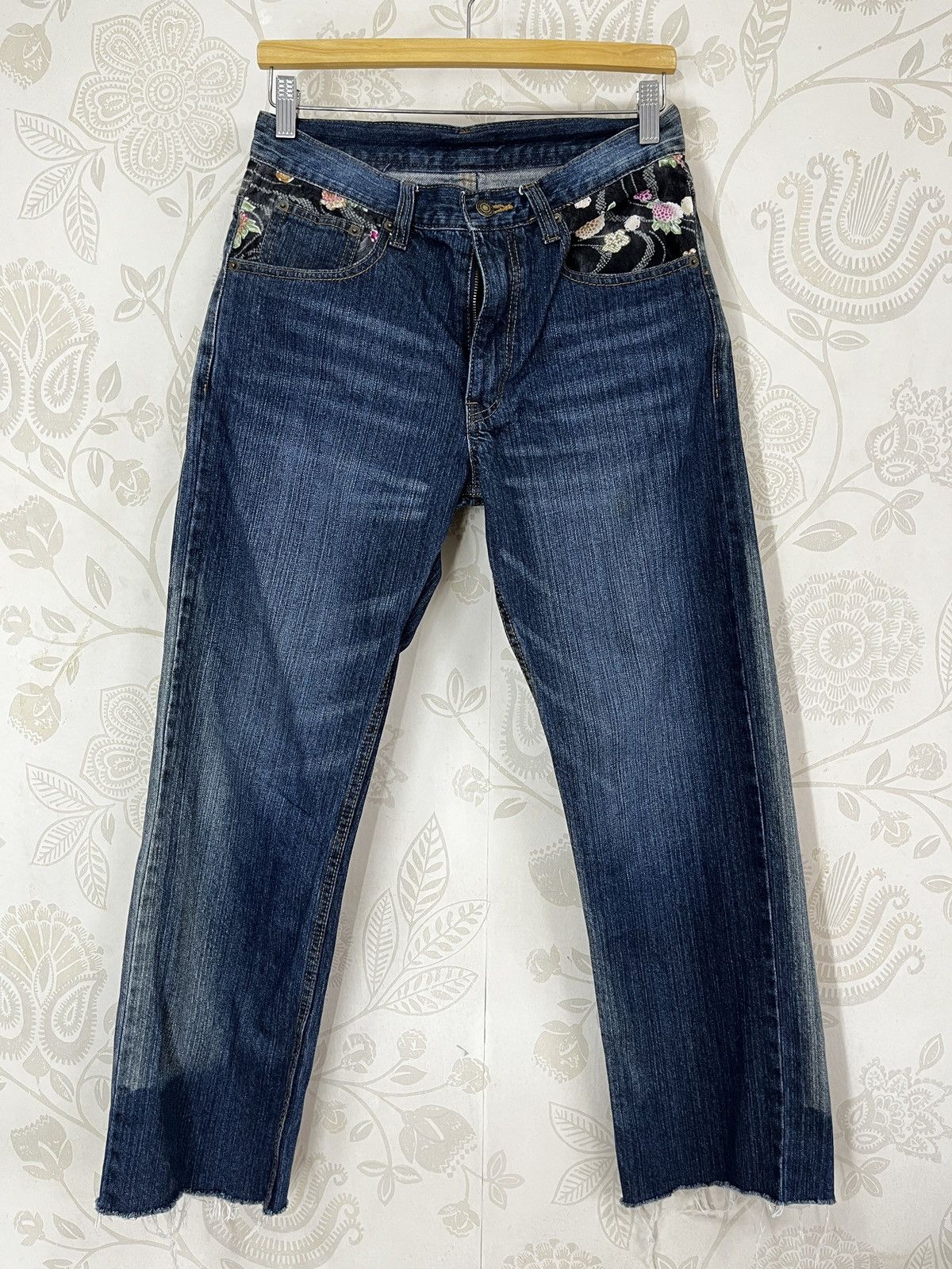 If Six Was Nine × Japanese Brand × Kamakura Vintage Karakuri Japan Denim Jeans Size US 29 - 4 Thumbnail