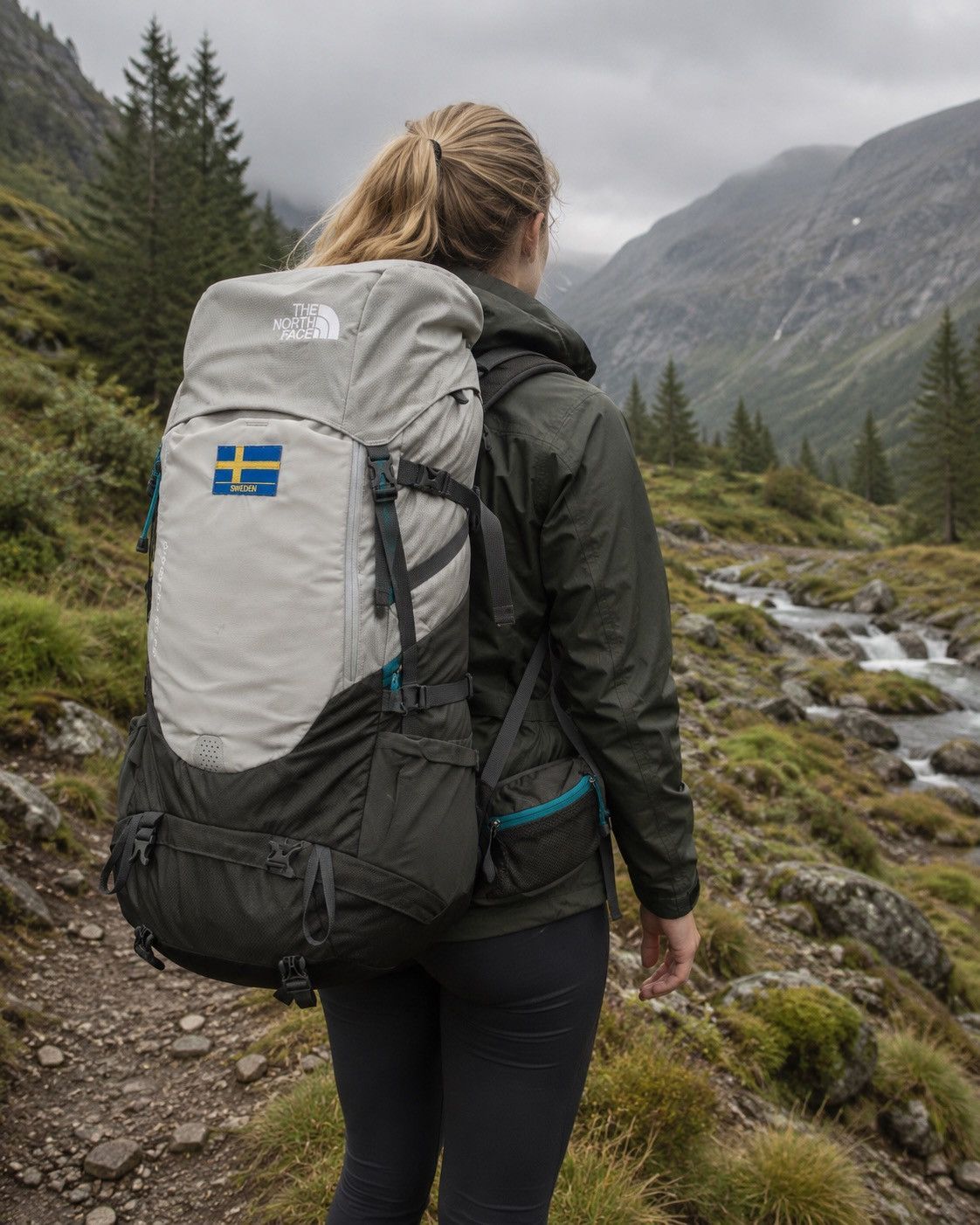 The North Face The North Face Conness 65 Hikking Backpack Gray Blue Size ONE SIZE - 4 Thumbnail