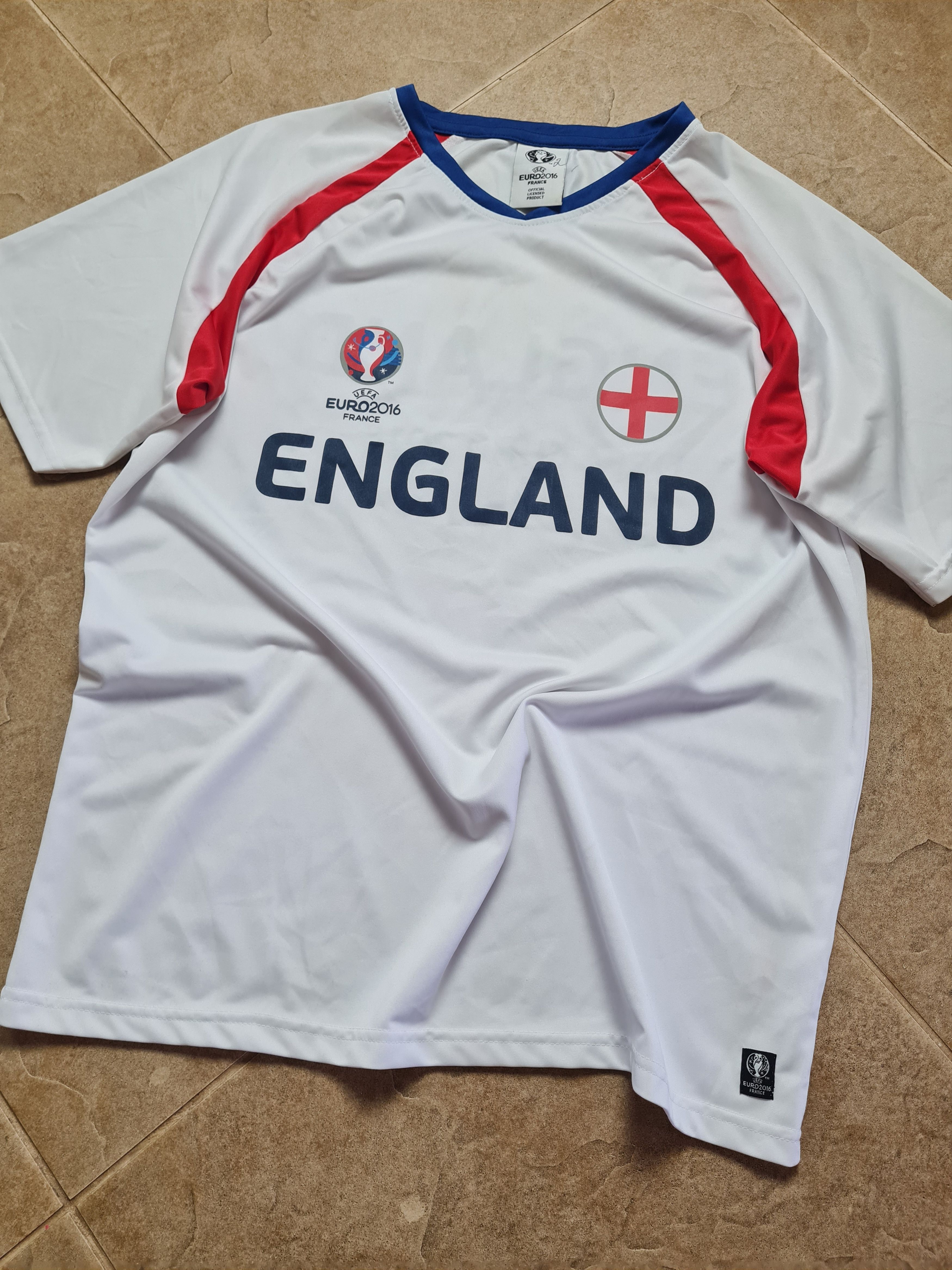 UEFA ENGLAND World Cup 2016 France FOOTBALL UEFA SHIRT ADULT Size US L / EU 52-54 / 3 - 9 Thumbnail