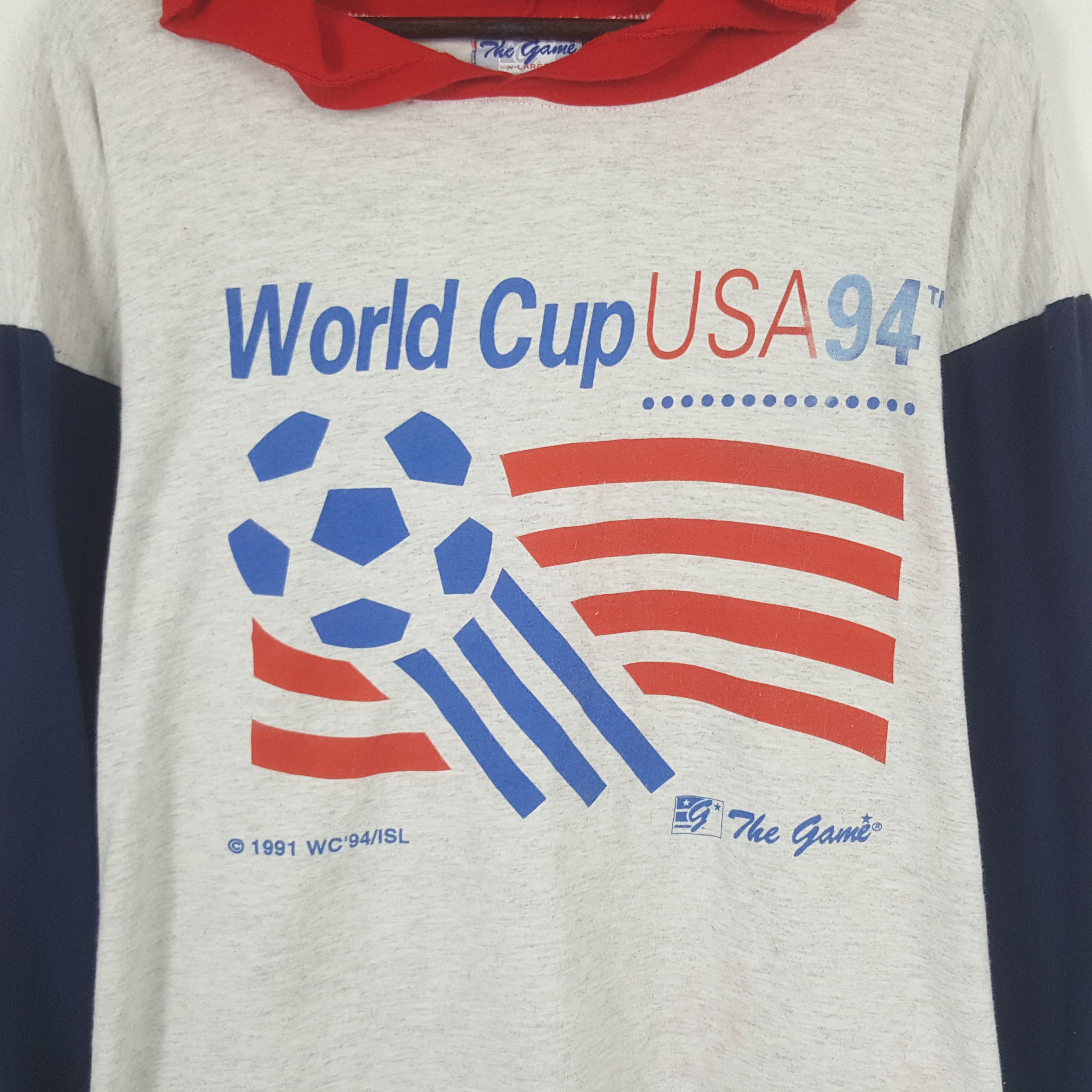The Game × Vintage Vintage World Cup USA 94 Tshirt Hoodie Size US XL / EU 56 / 4 - 2 Thumbnail