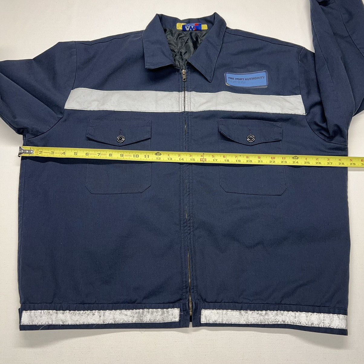 Vintage VTG Work Jacket Blue Port Authority NJ NY Coat Full Zip Size US XL / EU 56 / 4 - 20 Thumbnail