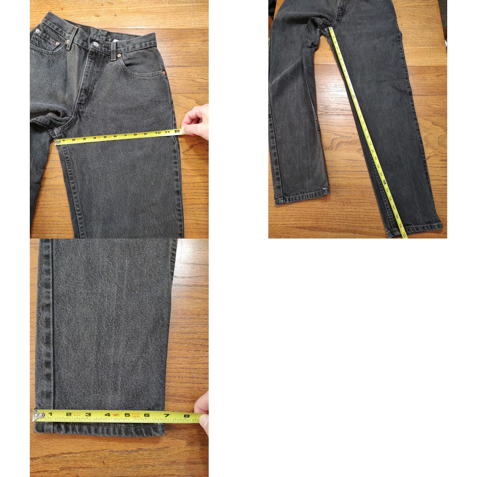 Levi's VINTAGE Levi's 550 Jeans Womens 9 26x30 Black Denim 90s Relaxed Tapered 5-Pocket Mens Girls Womens Size 30" / US 8 / IT 44 - 9 Thumbnail