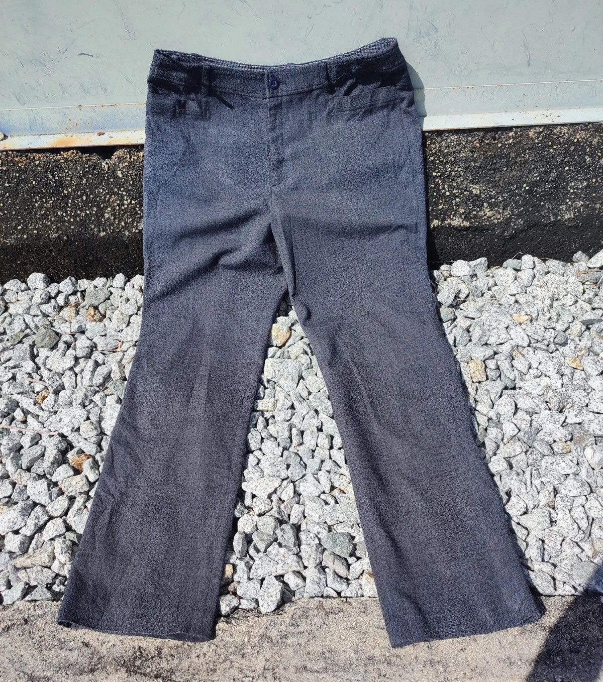 Japanese Brand × Kansai Yamamoto Mid Kansai Yamamoto Grey Houndstooth Dress Pants Size US 34 / EU 50 - 1 Thumbnail