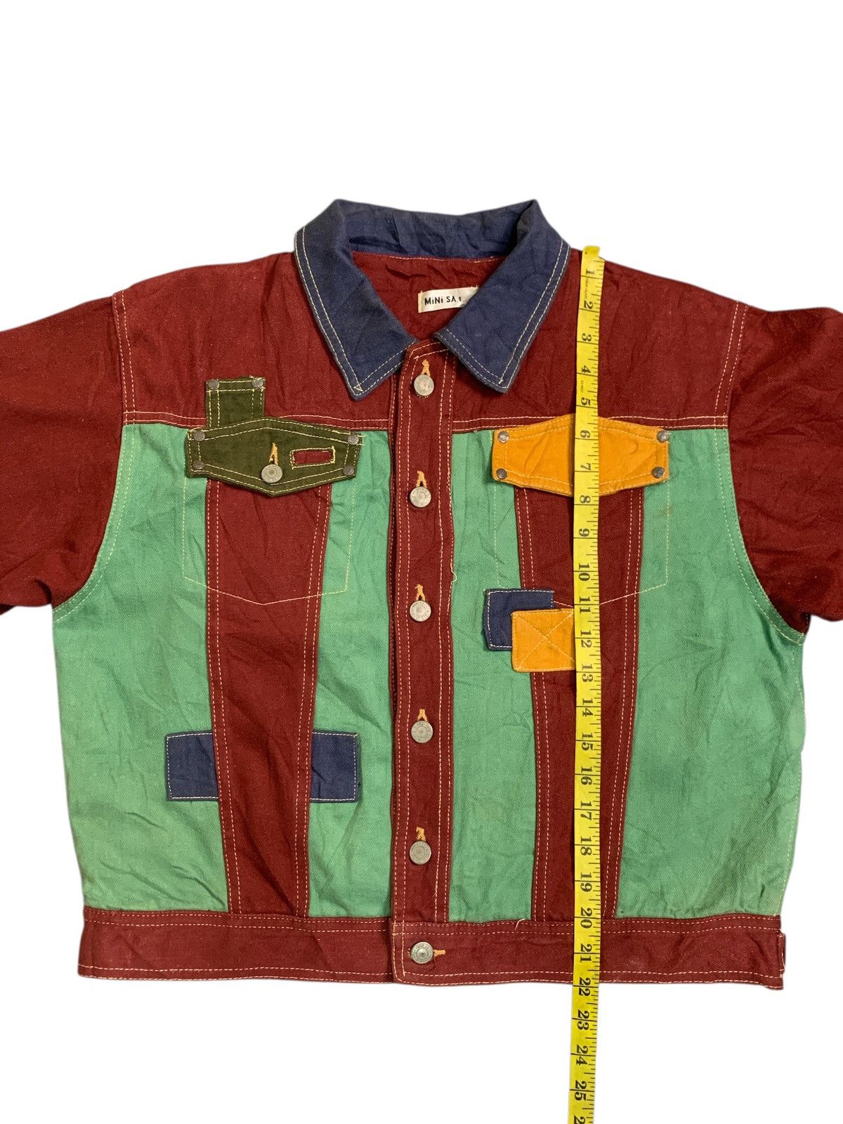 Japanese Brand Rare Design Vintage Mini SA.t Trucker Jackets Size L / US 10 / IT 46 - 8 Thumbnail
