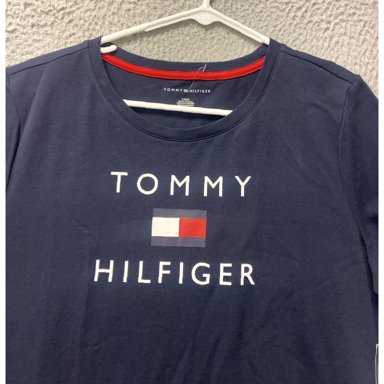 Tommy Hilfiger VINTAGE Tommy Hilfiger Women Short Sleeve T Shirt Dress Size L Navy 90s Dress Midi NWT Size L / US 10 / IT 46 - 2 Thumbnail