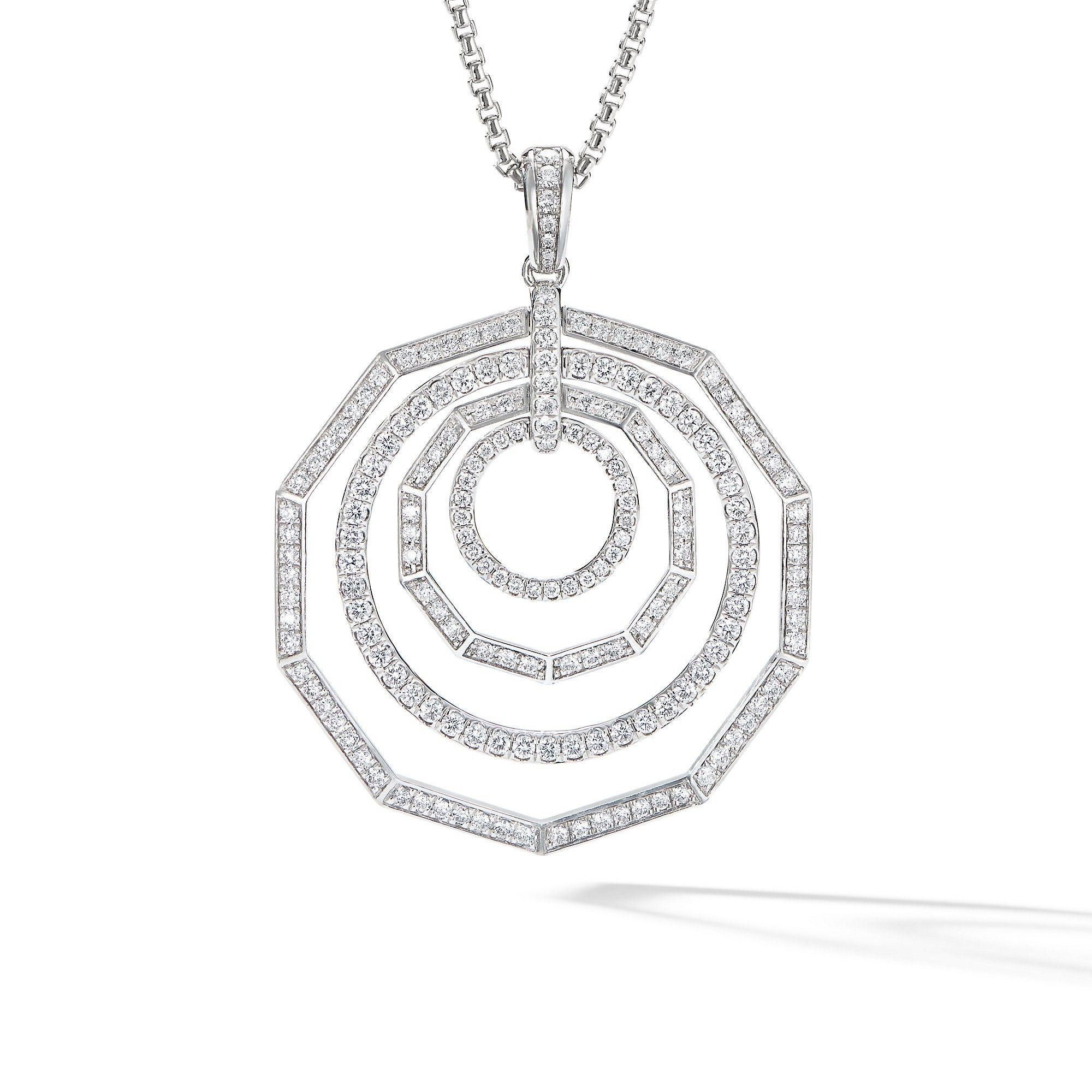 David Yurman o1w1db10525 N14818D Necklace in 18K White Gold with Diamond Size ONE SIZE - 1 Preview