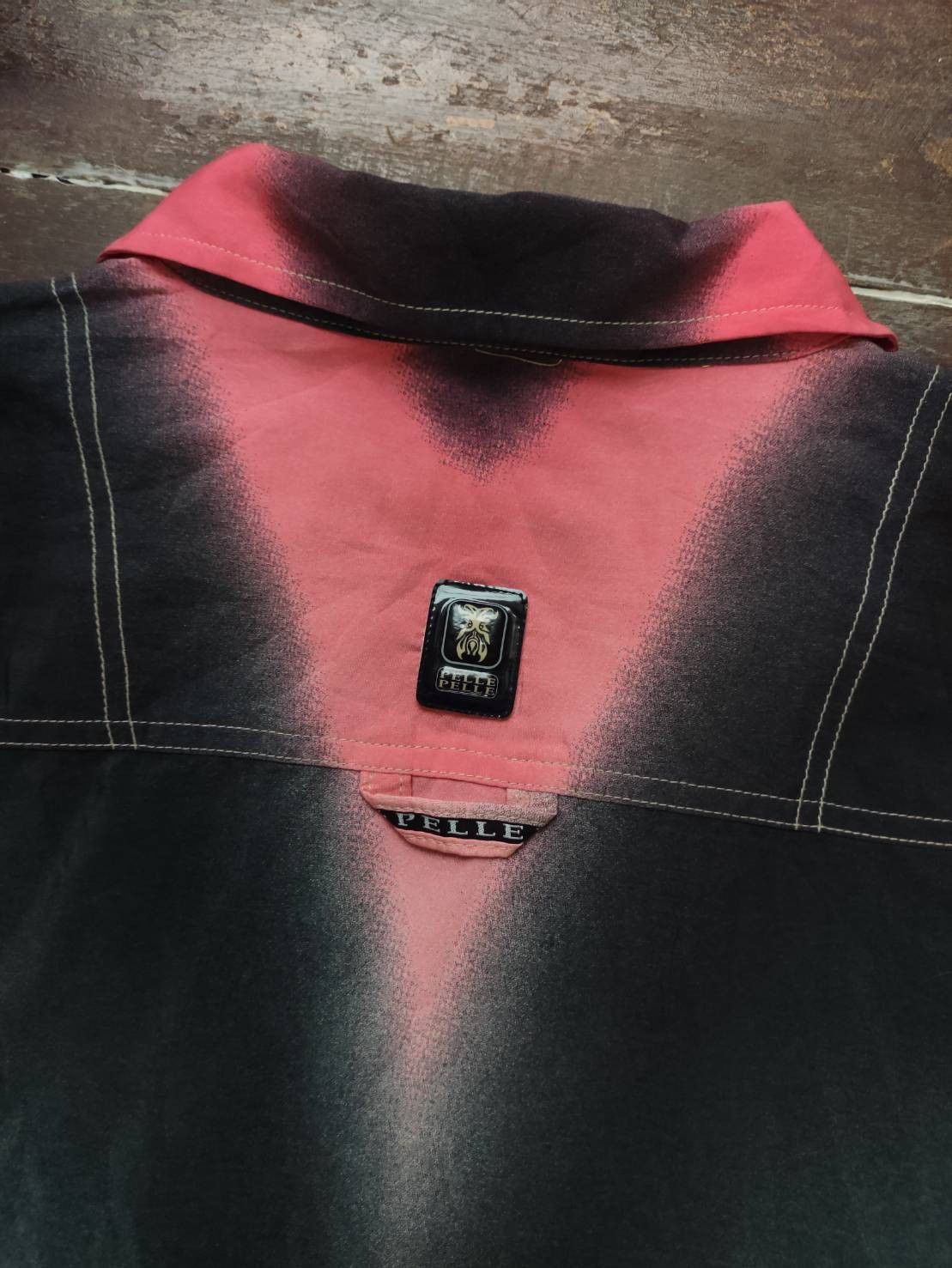 Pelle Pelle Vtg 90's Marc Buchanan Pelle Pelle " Totem Pole " Gradient Size US XXL / EU 58 / 5 - 10 Thumbnail
