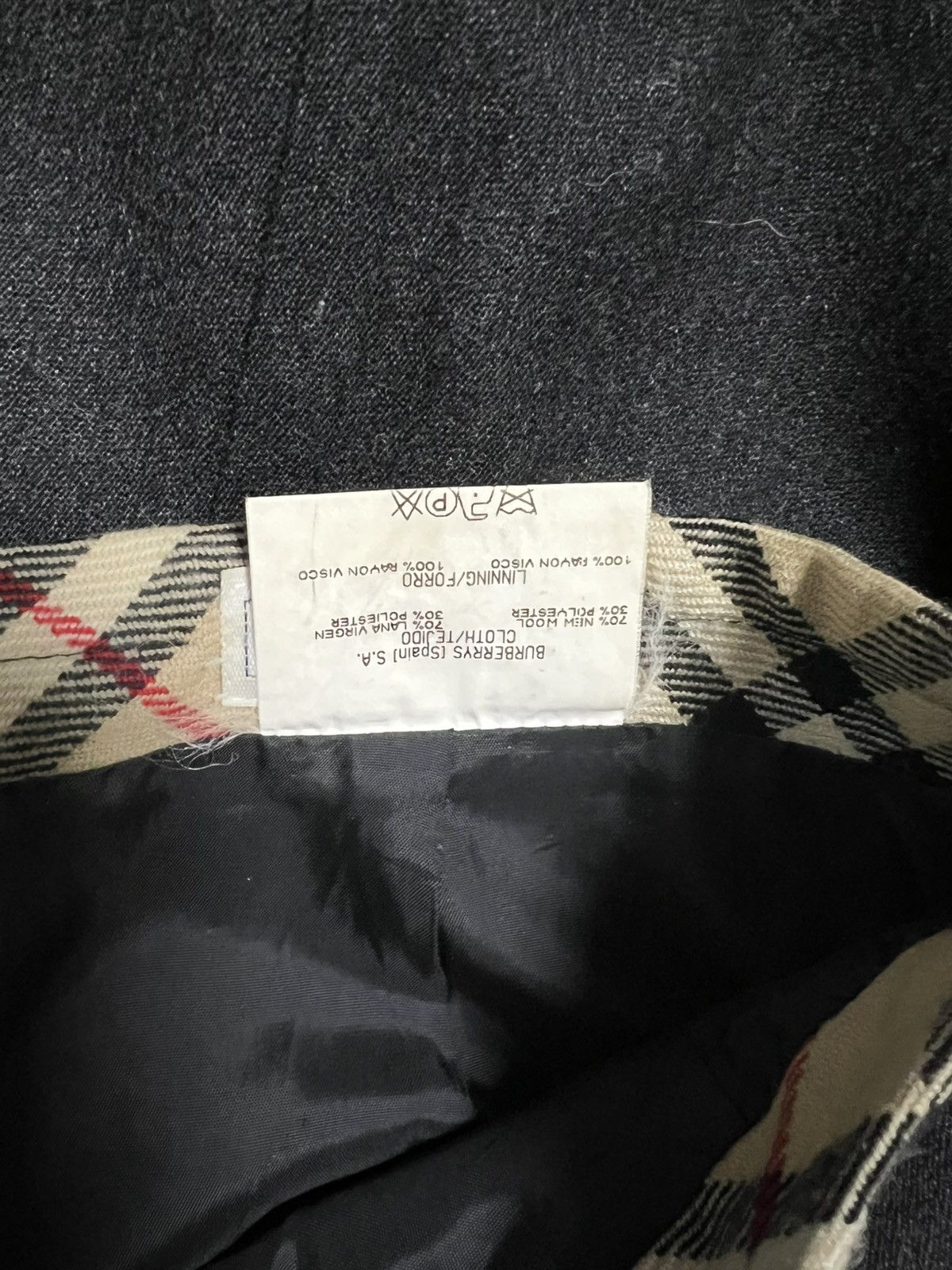 Burberry Burberrys skirt nova check gray S/M wool Size 28" / US 6 / IT 42 - 5 Thumbnail