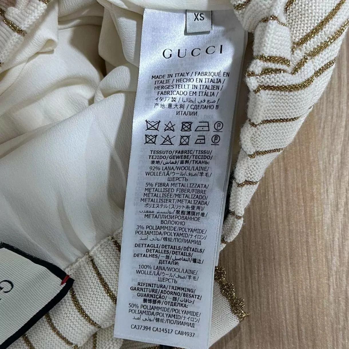 Gucci GUCCI Gold Striped Skirt XS 99 New Size XS / US 0-2 / IT 36-38 - 4 Thumbnail