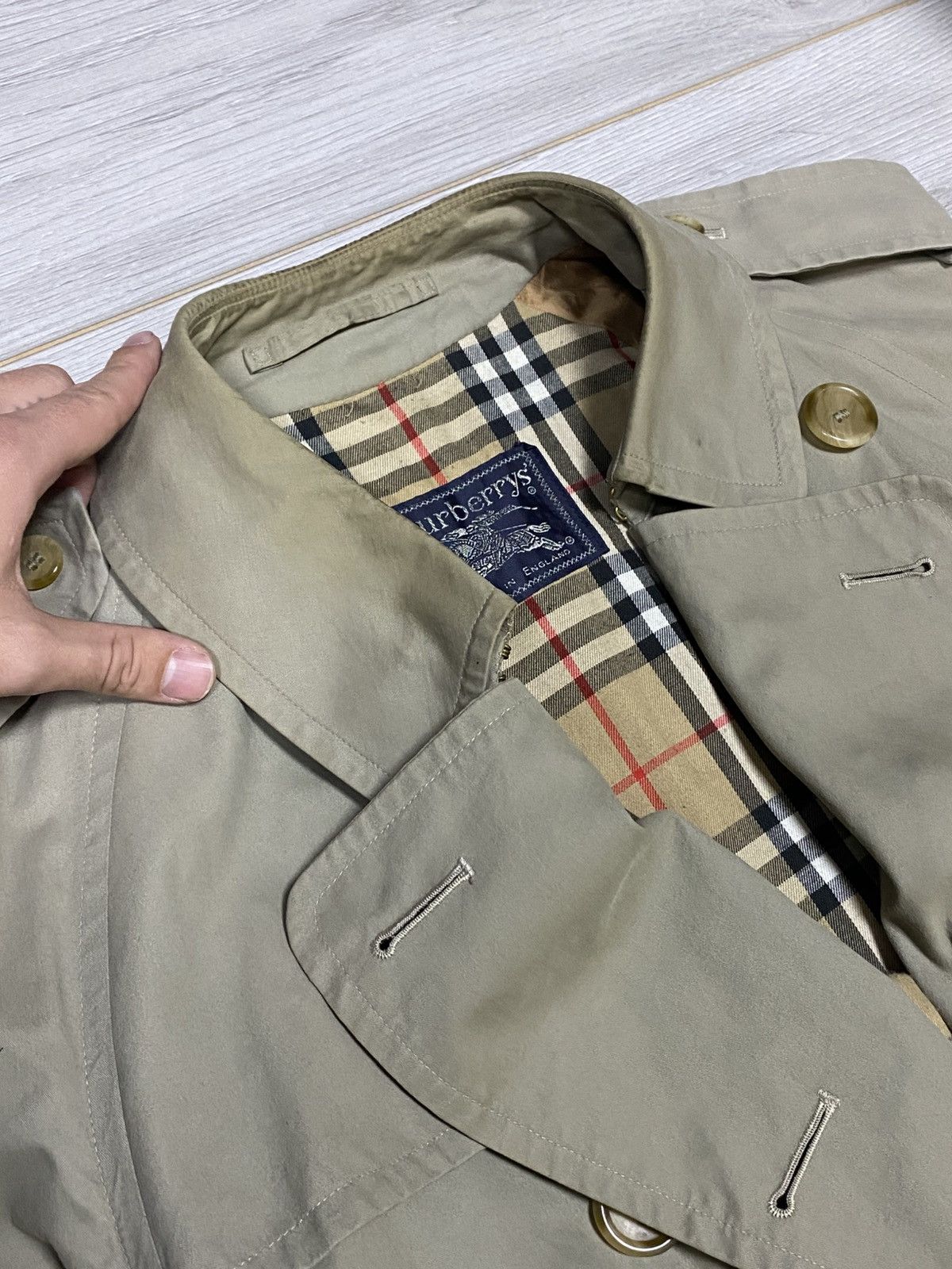 Burberry Burberry vintage trench double breasted beige nova check Size US M / EU 48-50 / 2 - 17 Thumbnail