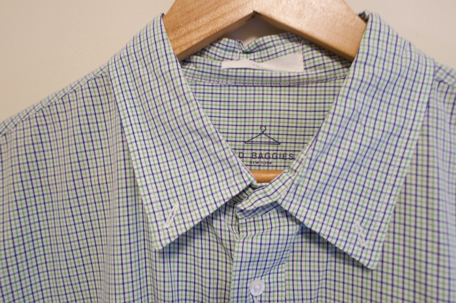 B.D. Baggies Check Button Down, Green Blue, XL Size US XL / EU 56 / 4 - 3 Thumbnail