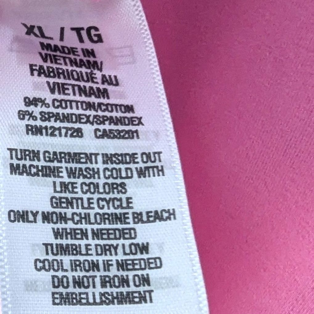 Aeropostale Aeropostale Pink Favorite Cami Tank Top Glitter Logo Spaghetti Strap Adjustable Strap Tank Womens XL Casual Summer Size XL / US 12-14 / IT 48-50 - 5 Thumbnail