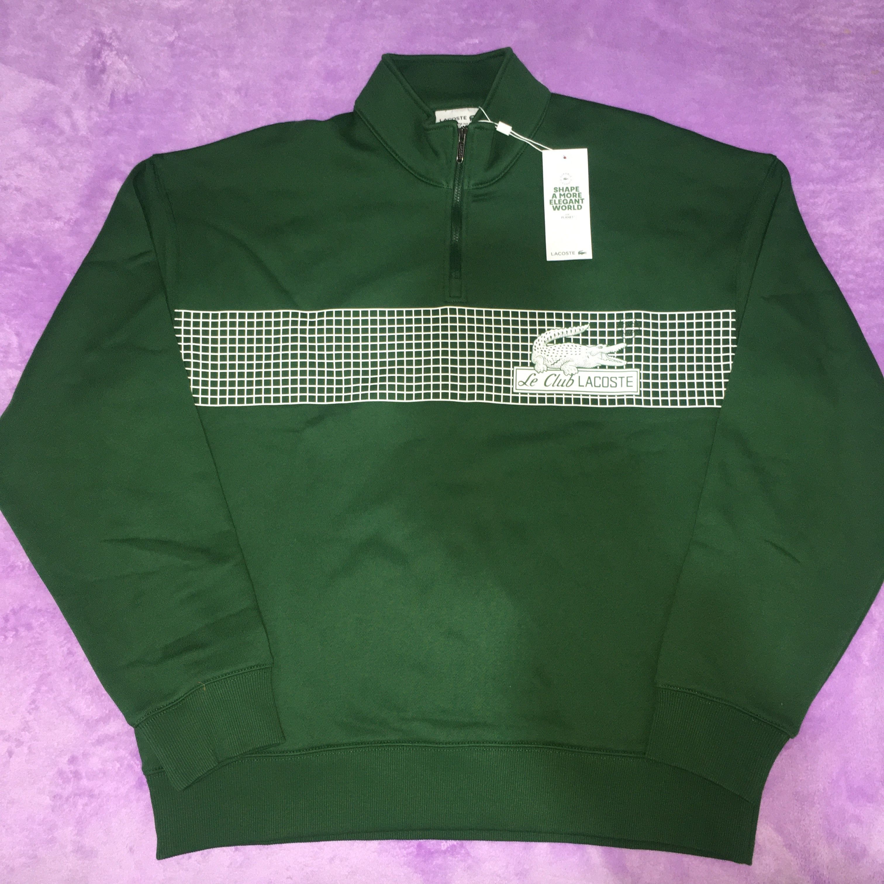Lacoste Lacoste Neo Heritage Le Club 1/4 Zipper Mock Neck Sweatshirt Size US L / EU 52-54 / 3 - 5 Thumbnail