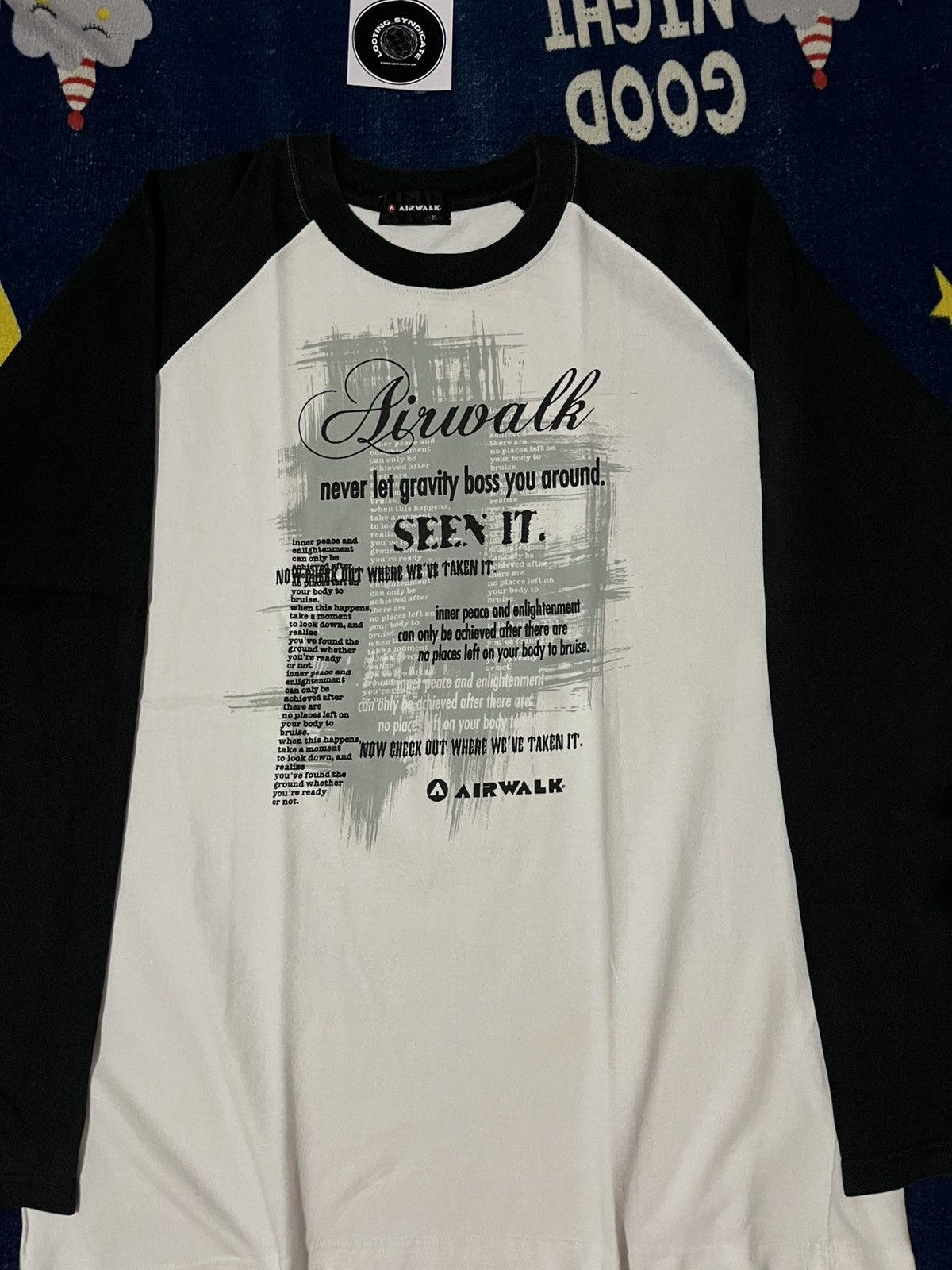 Airwalk Airwalk Poem & i6w9 Style Longsleve Tee Size US XXL / EU 58 / 5 - 2 Thumbnail
