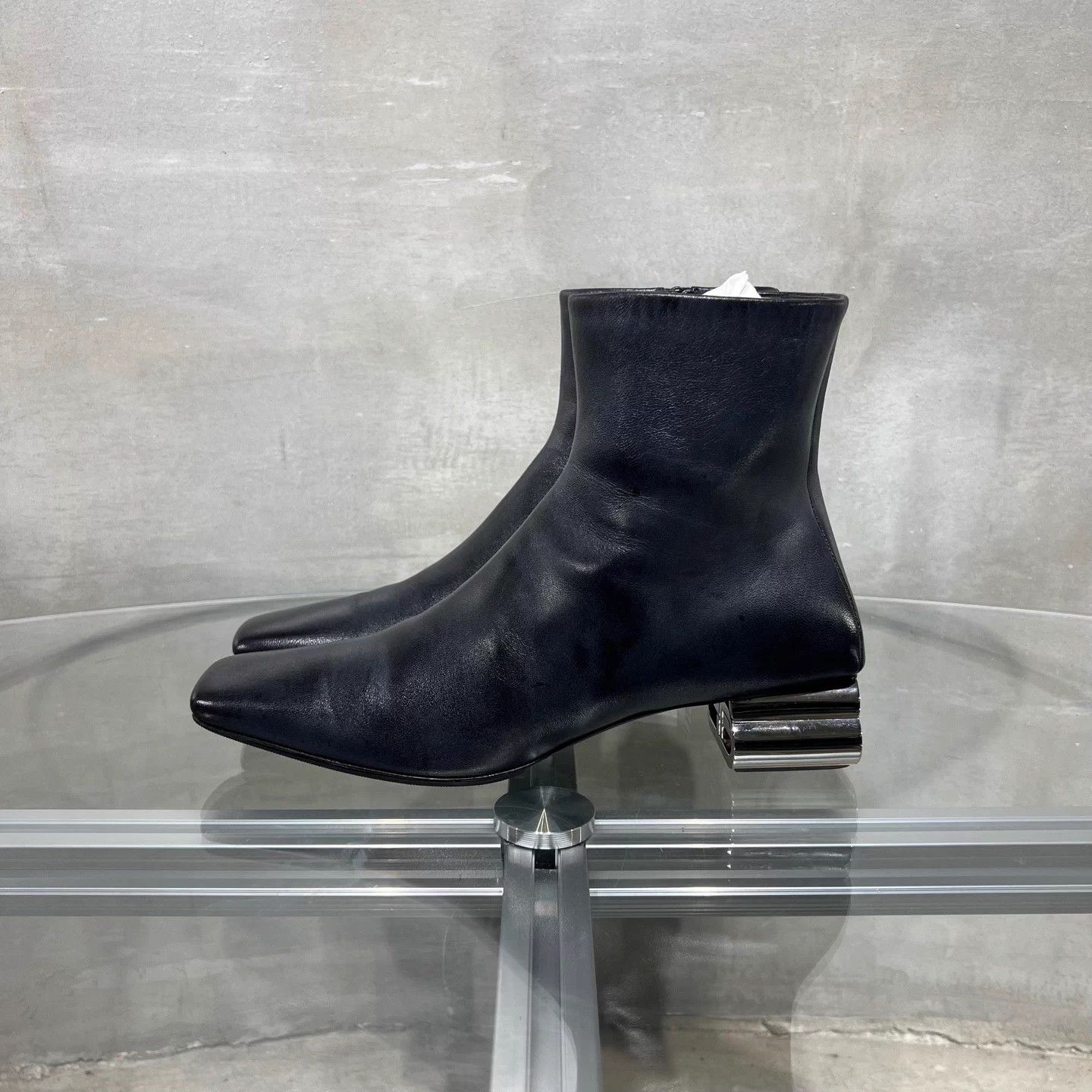 Balenciaga Balenciaga Black Square Toe Boots New Worn EU37 Size US 7 / IT 37 - 3 Thumbnail