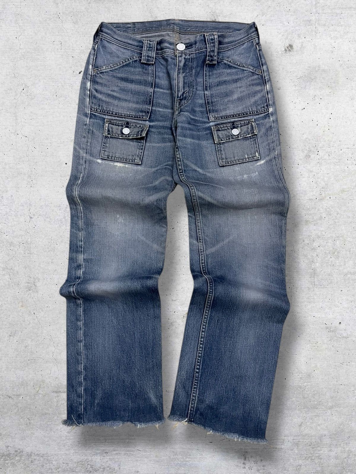Levi's Vintage Clothing VINTAGE 302 LEVIS 90S DESIGNER BUSHPANT BLUEWASHED DENIM OG Size US 30 / EU 46 - 1 Thumbnail