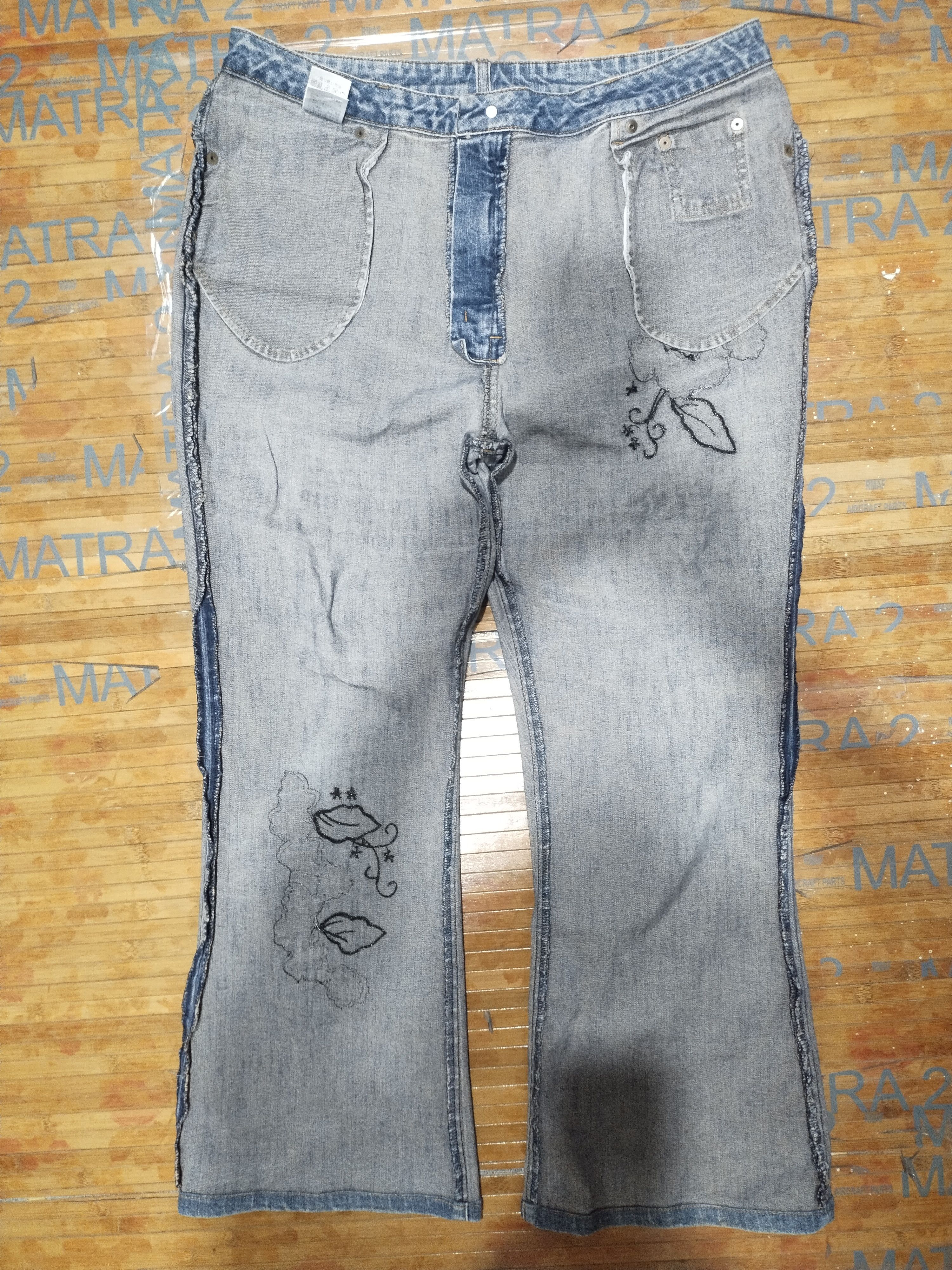 Other Old De River Jeans ' Baggy Style"Stretchable" Denim Sz 33" Size 33" - 12 Thumbnail