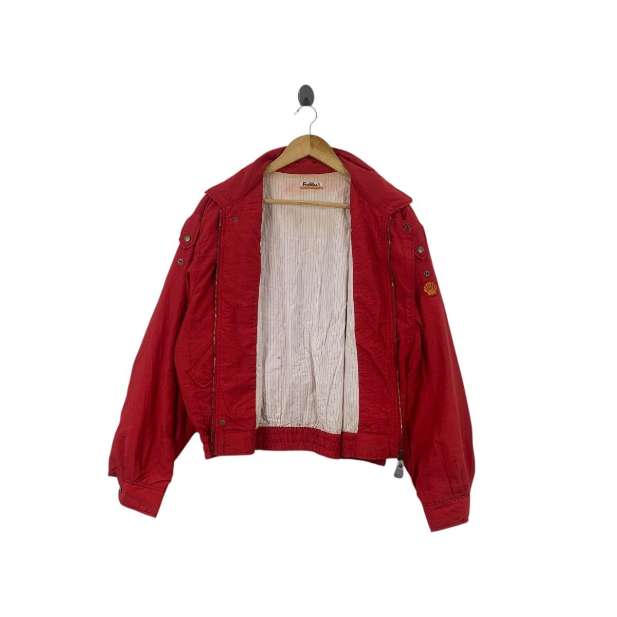 Vintage Vintage SHELL FORMULA X 1 Racing Team Driver Jacket Bomber Size US XL / EU 56 / 4 - 6 Thumbnail