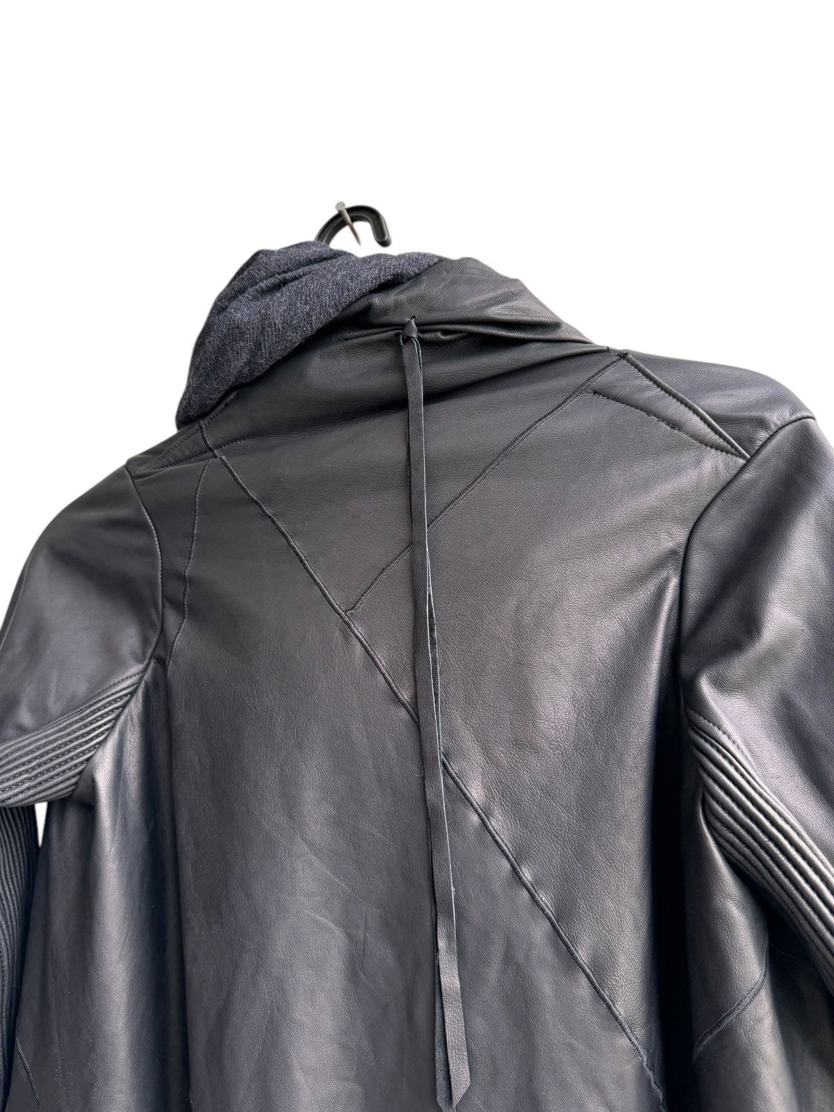 If Six Was Nine Avant Garde Obelisk Leather Jacket Size US XS / EU 42 / 0 - 15 Thumbnail