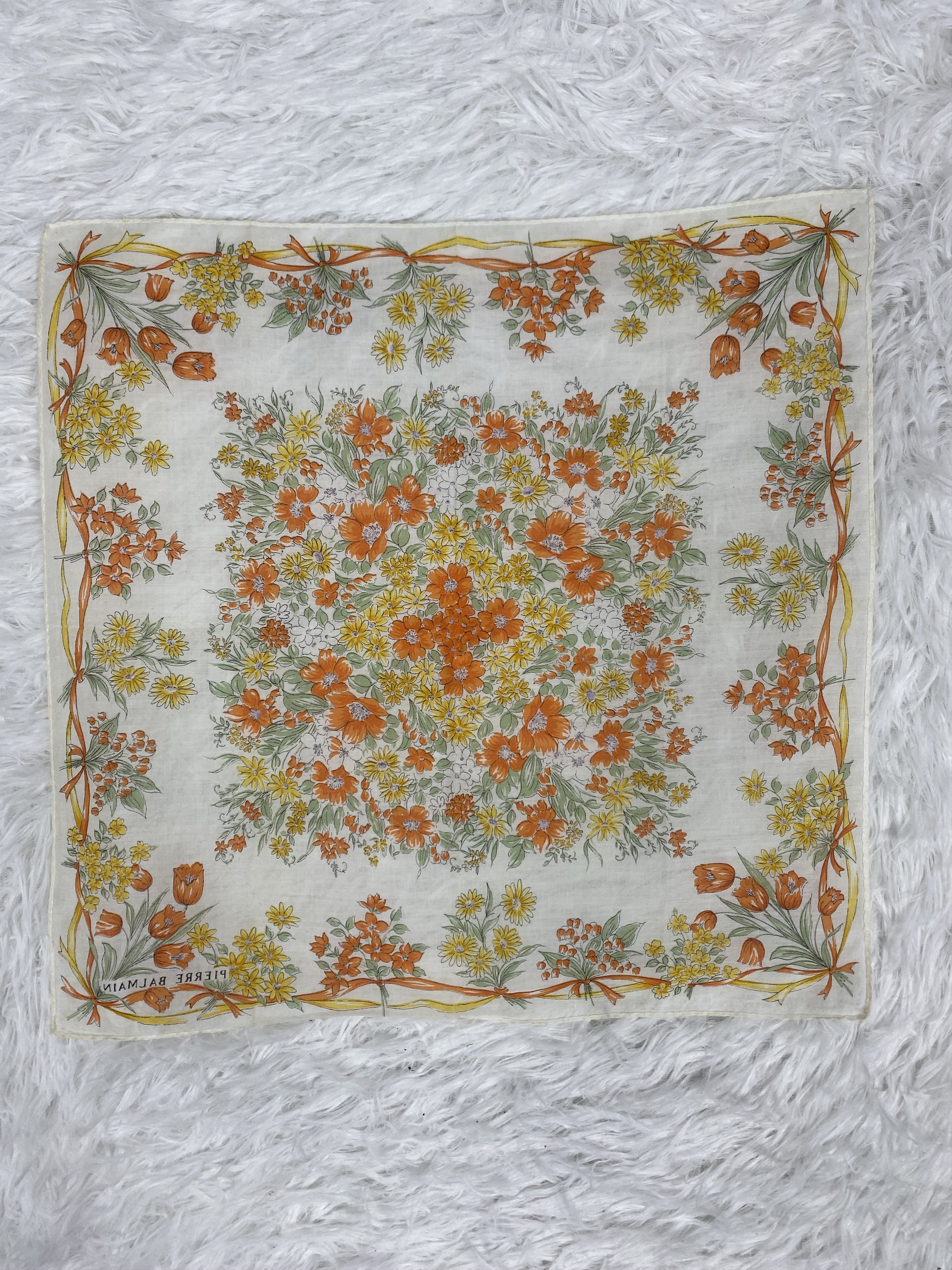 Pierre Balmain × Vintage Vintage Pierre Balmain Handkerchief PH0021 Size ONE SIZE - 4 Thumbnail