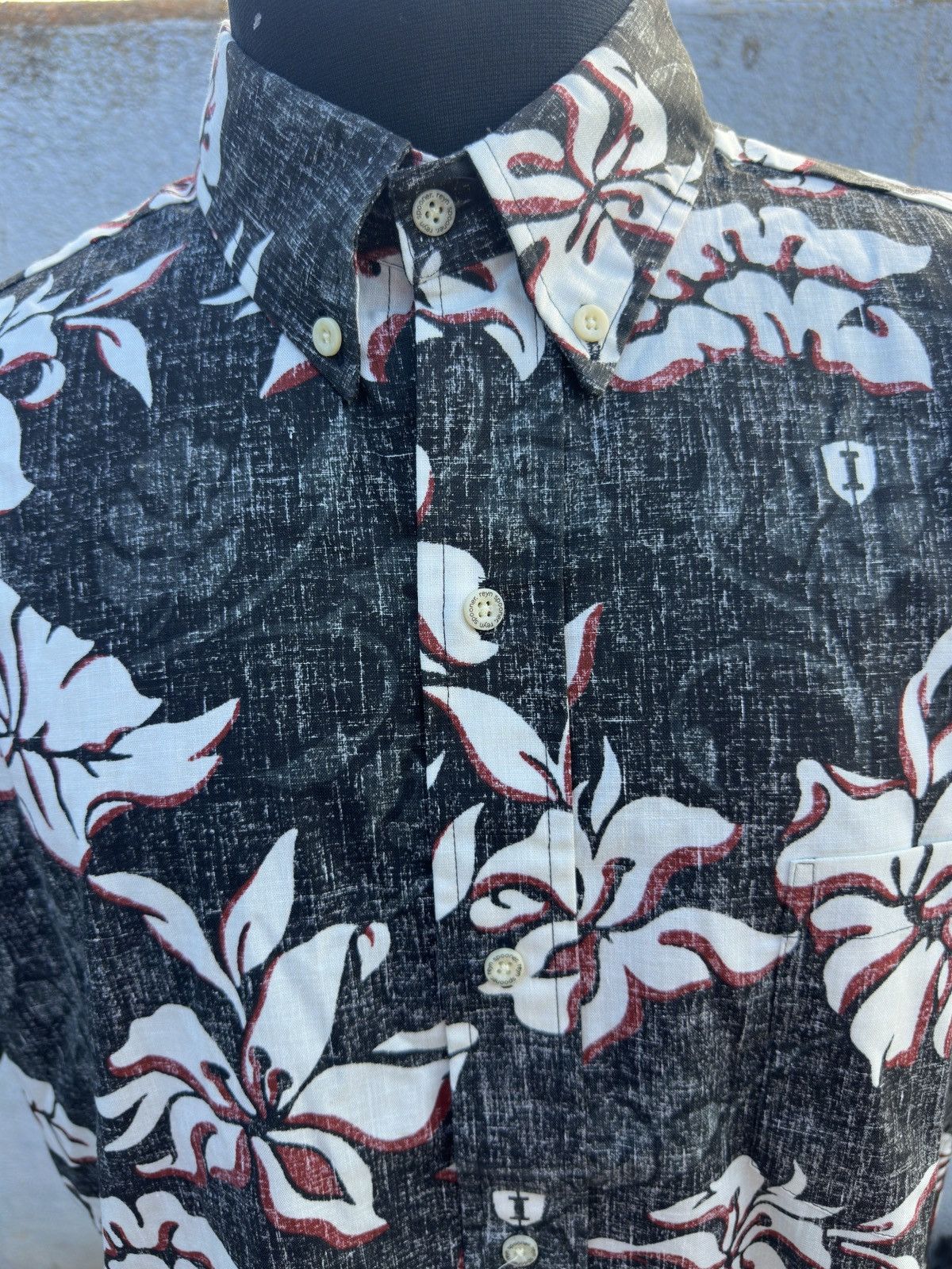 Reyn Spooner Reyn Spooner Iolani School Hawaiian Black/White Men's L Size US L / EU 52-54 / 3 - 3 Thumbnail