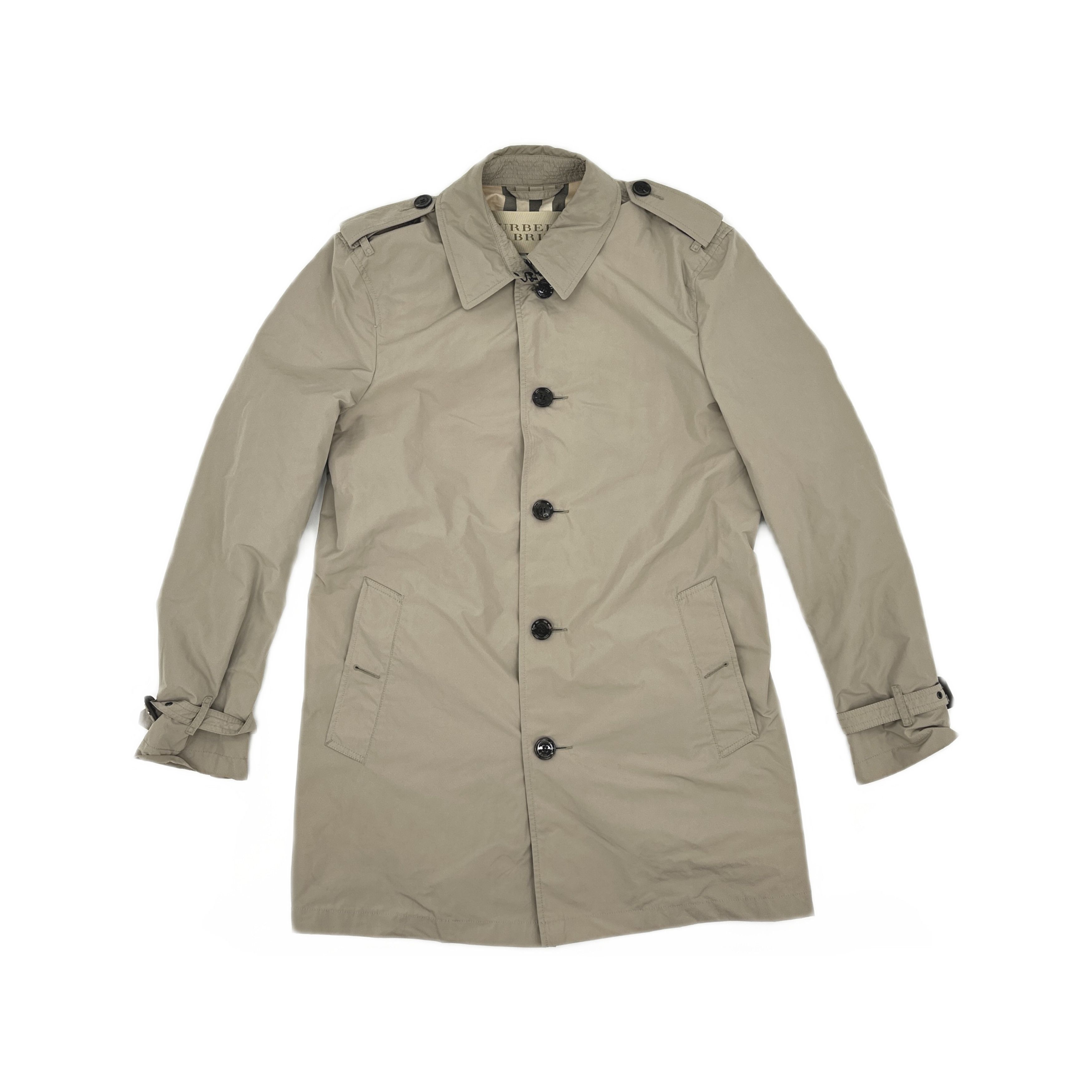Burberry Burberry Brit Beige Trench Coat Size L Size L / US 10 / IT 46 - 1 Thumbnail