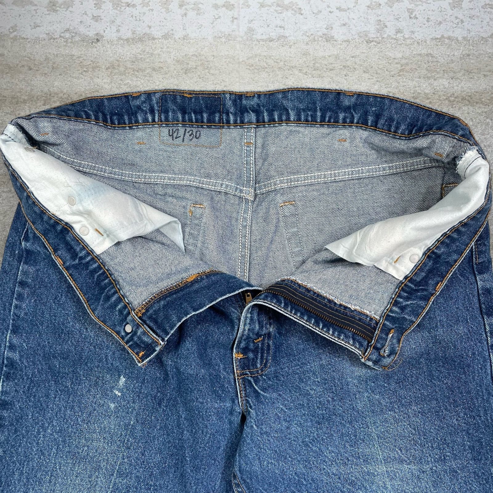 Levi's Vintage 80s Levis 517 Jeans 42x30 Bootcut Fit Medium Wash Size US 42 / EU 58 - 4 Thumbnail