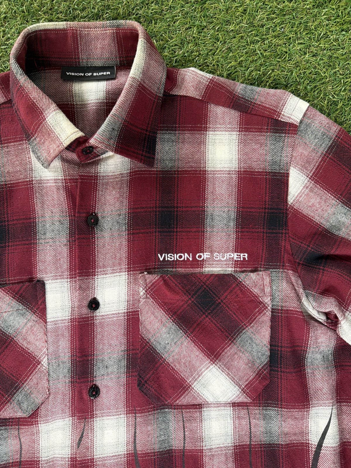 Other VISION OF SUPER CHECKED RED SHIRT Size US L / EU 52-54 / 3 - 3 Thumbnail