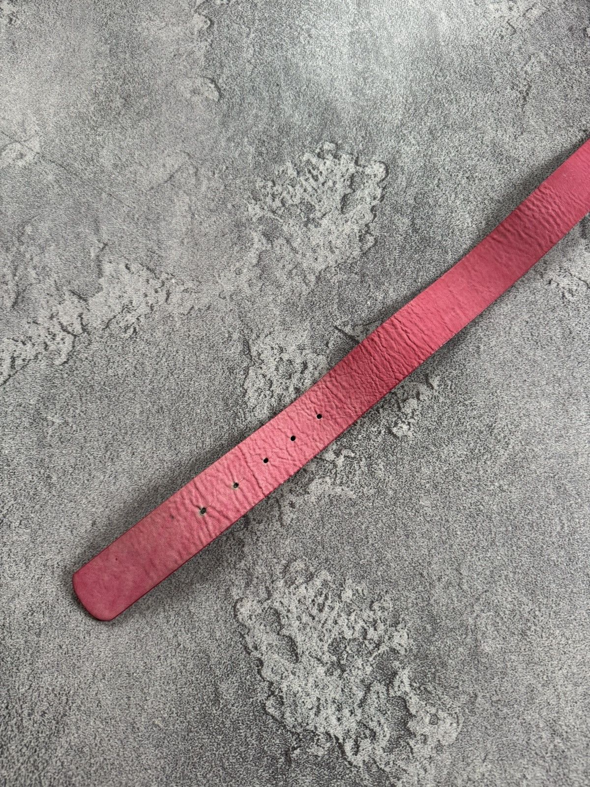 Just Cavalli × Roberto Cavalli × Vintage Just Cavalli pink Avantgarde leather belt rhinestones Y2K Size ONE SIZE - 4 Thumbnail