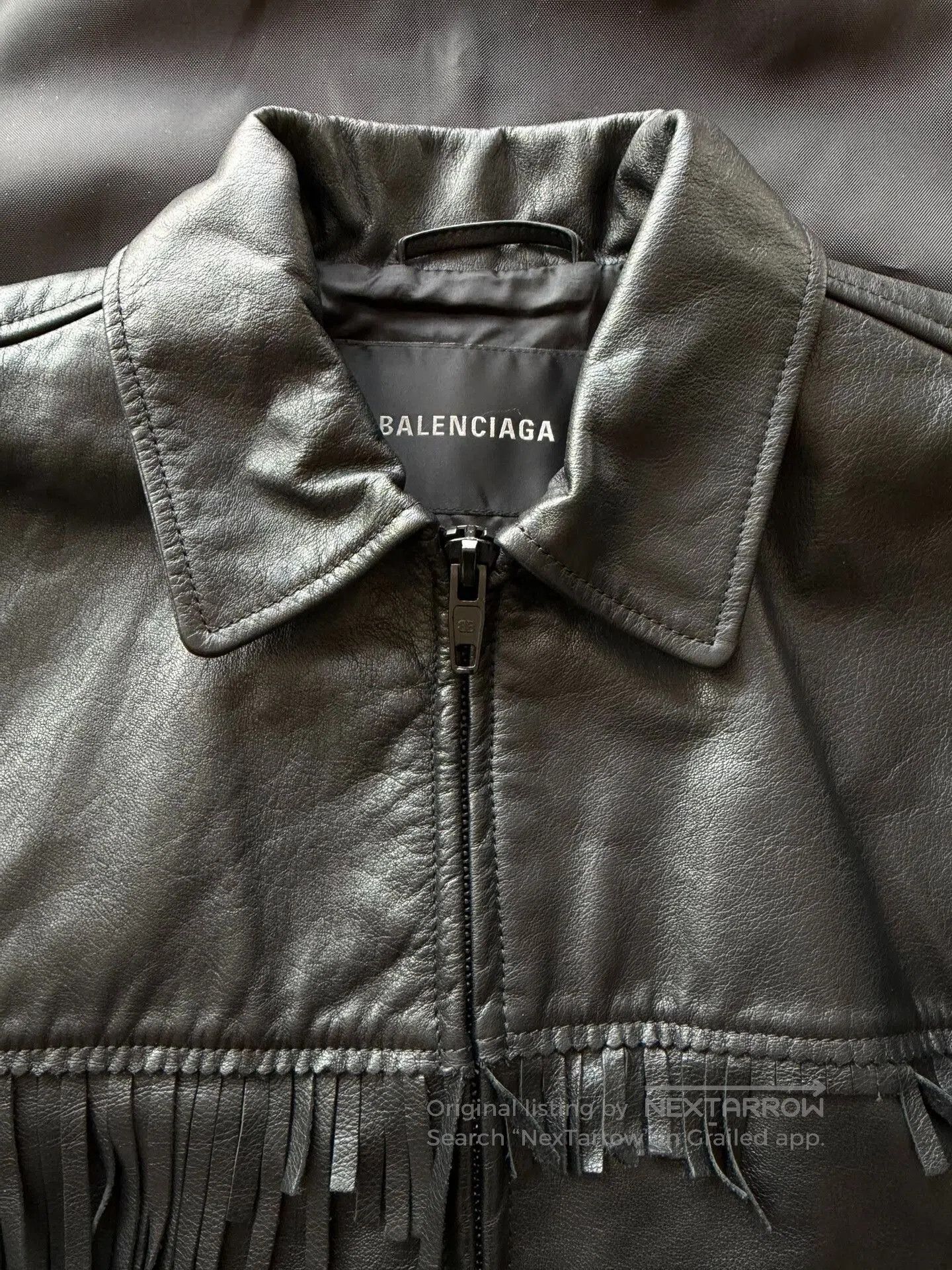 Balenciaga Balenciaga Fringed Leather Jacket. Size XS / US 0-2 / IT 36-38 - 4 Thumbnail